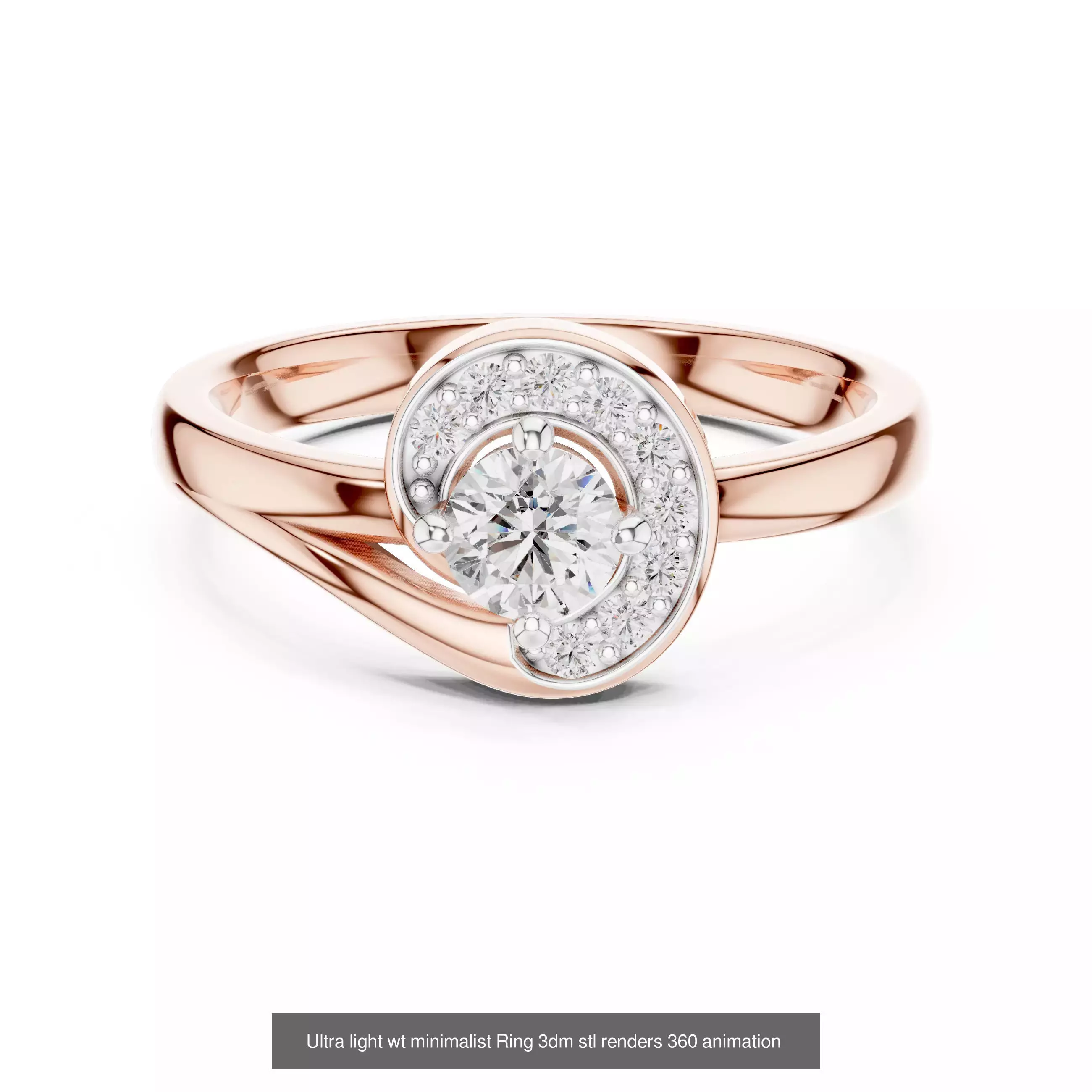 33 Ultra light wt minimalist Ring 3dm stl renders 360 animation 3D Model Collection_29