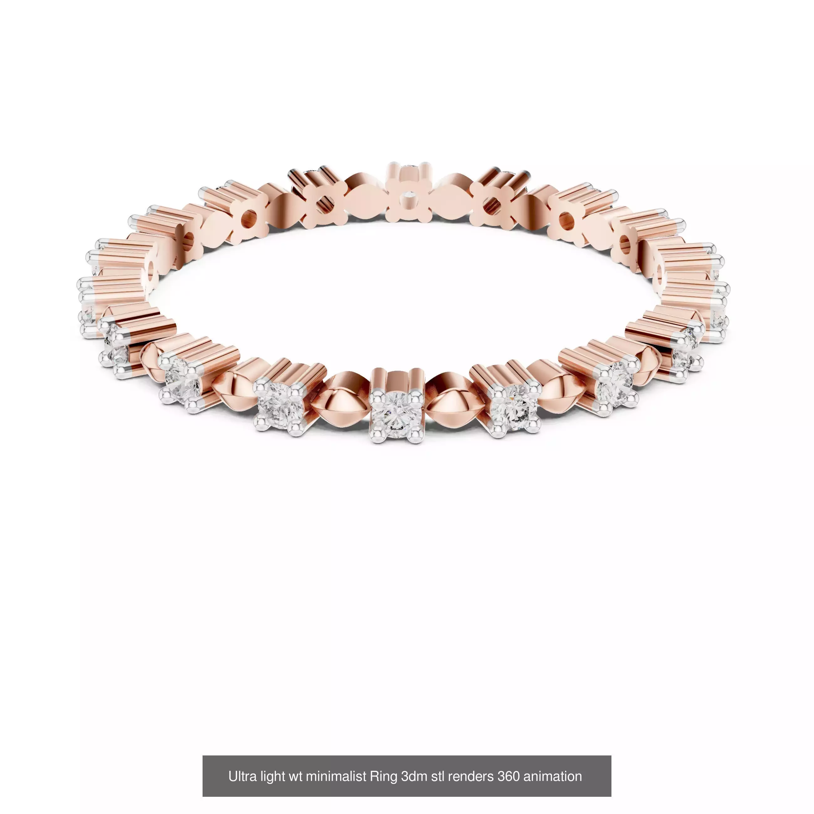 33 Ultra light wt minimalist Ring 3dm stl renders 360 animation 3D Model Collection_22