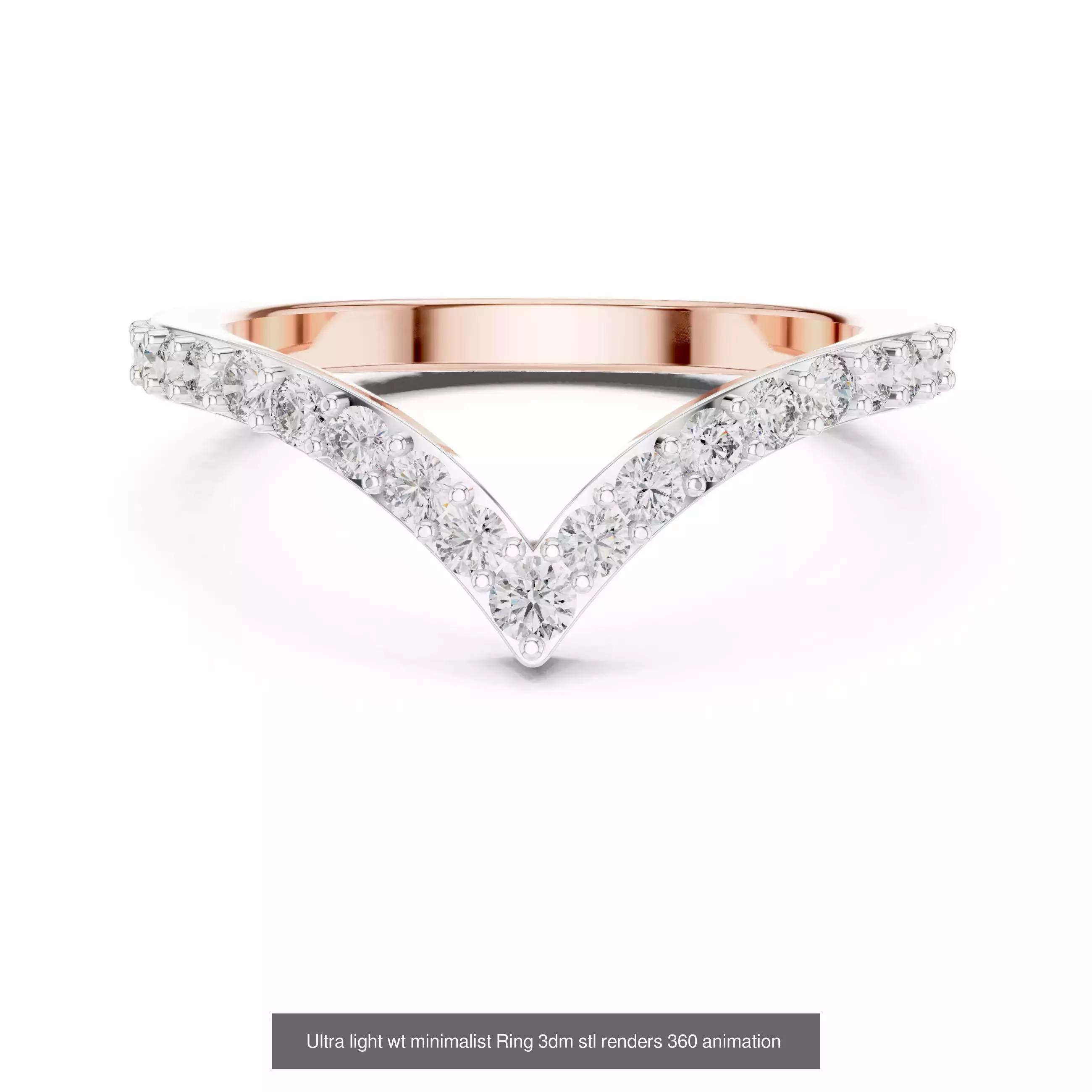 33 Ultra light wt minimalist Ring 3dm stl renders 360 animation 3D Model Collection_19