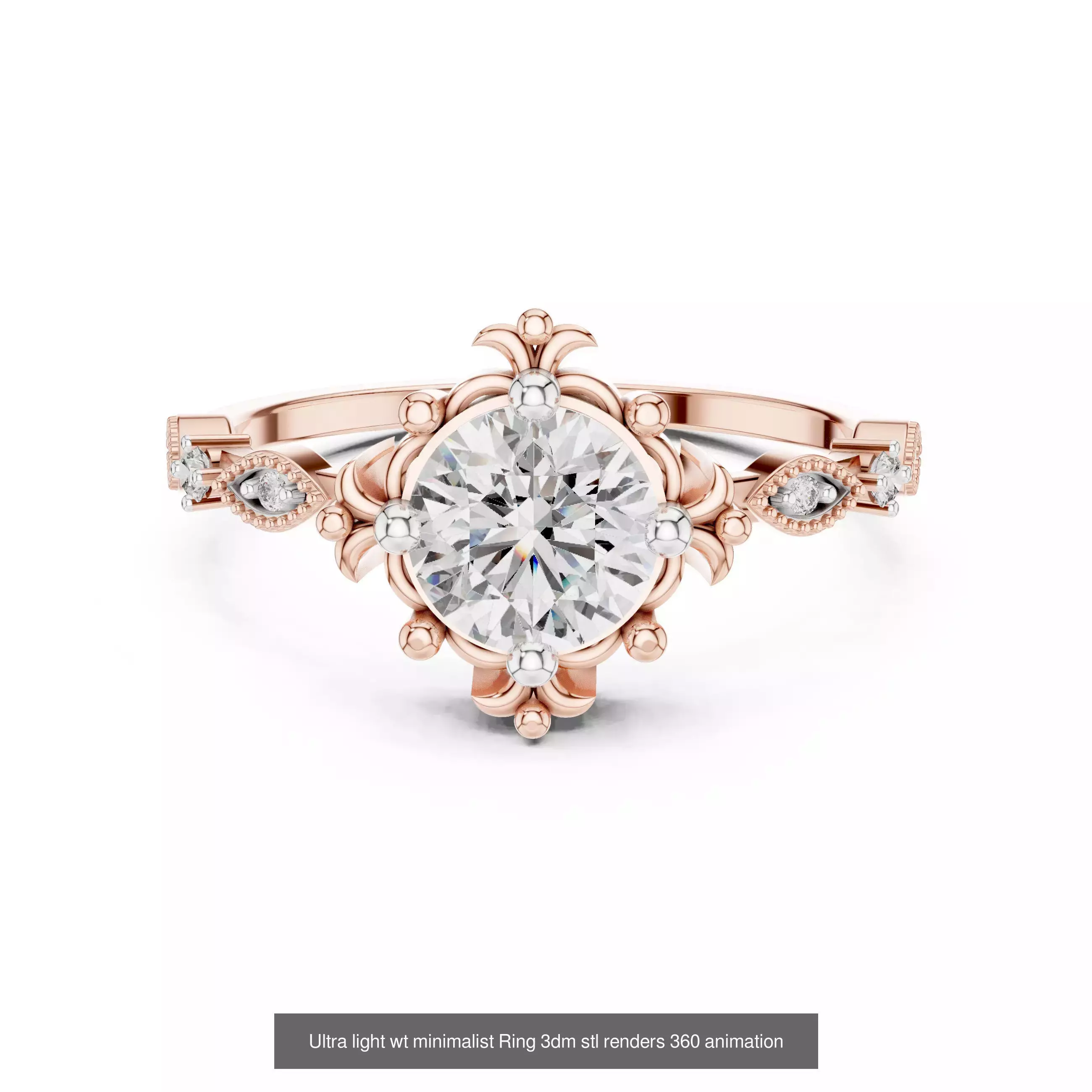 33 Ultra light wt minimalist Ring 3dm stl renders 360 animation 3D Model Collection_20