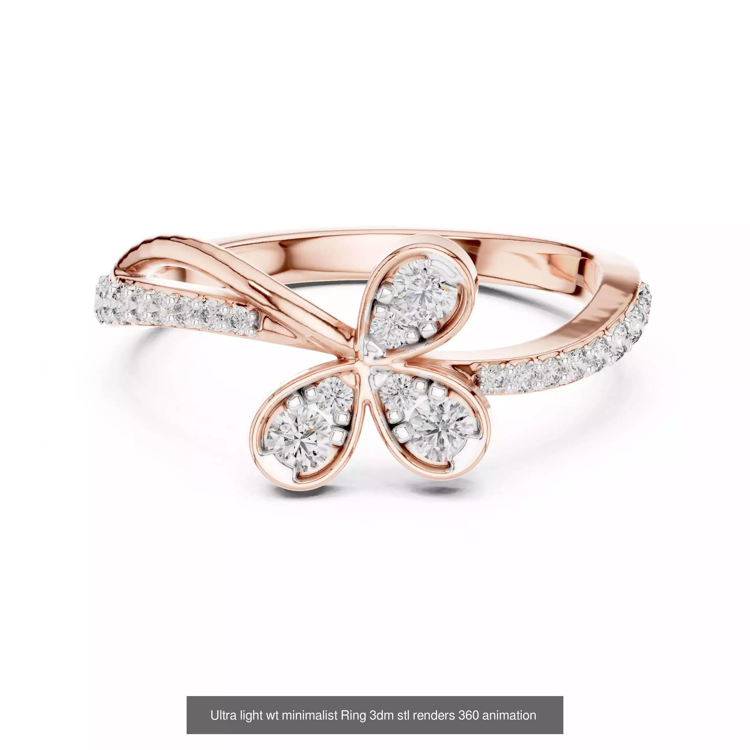 33 Ultra light wt minimalist Ring 3dm stl renders 360 animation 3D Model Collection_3