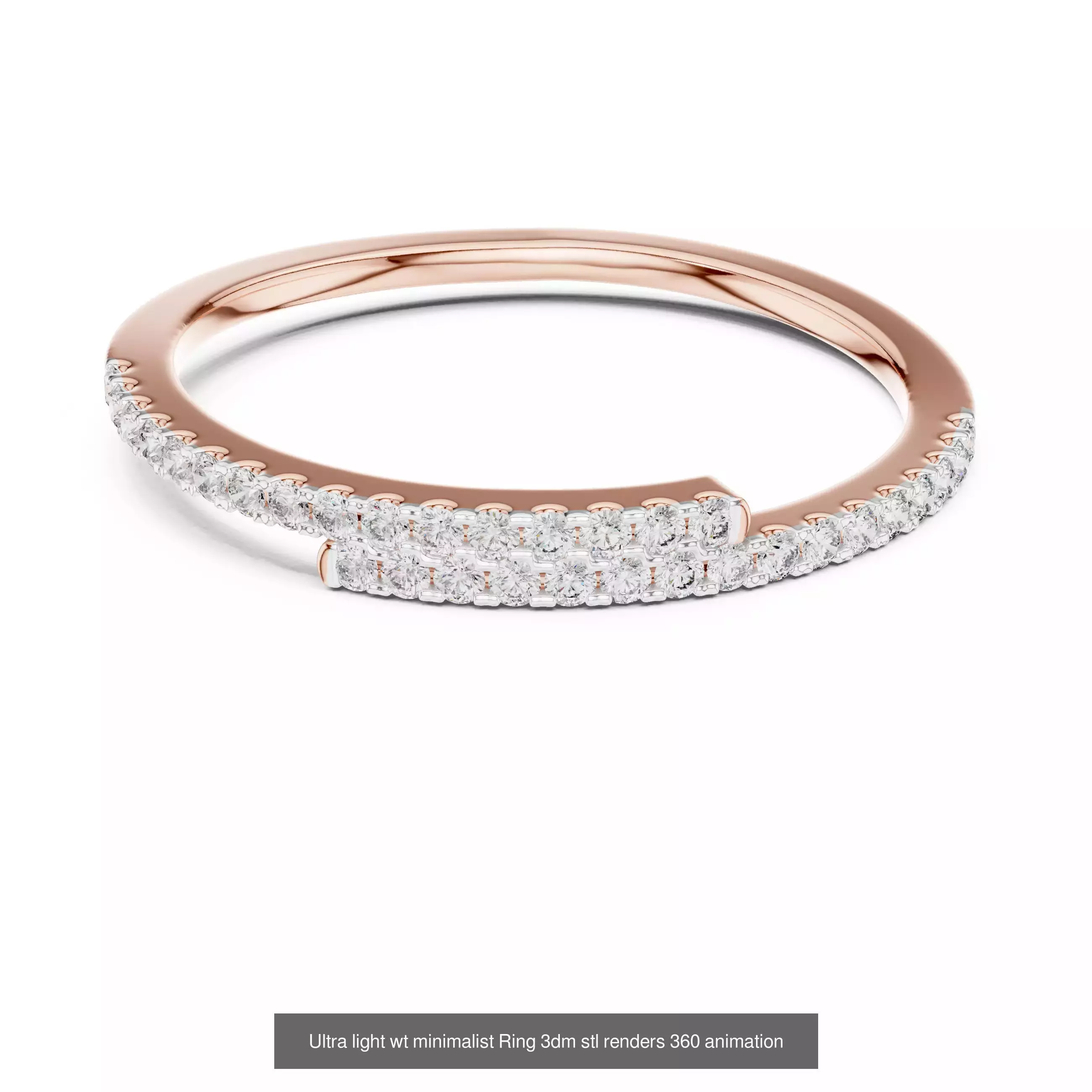 33 Ultra light wt minimalist Ring 3dm stl renders 360 animation 3D Model Collection_25