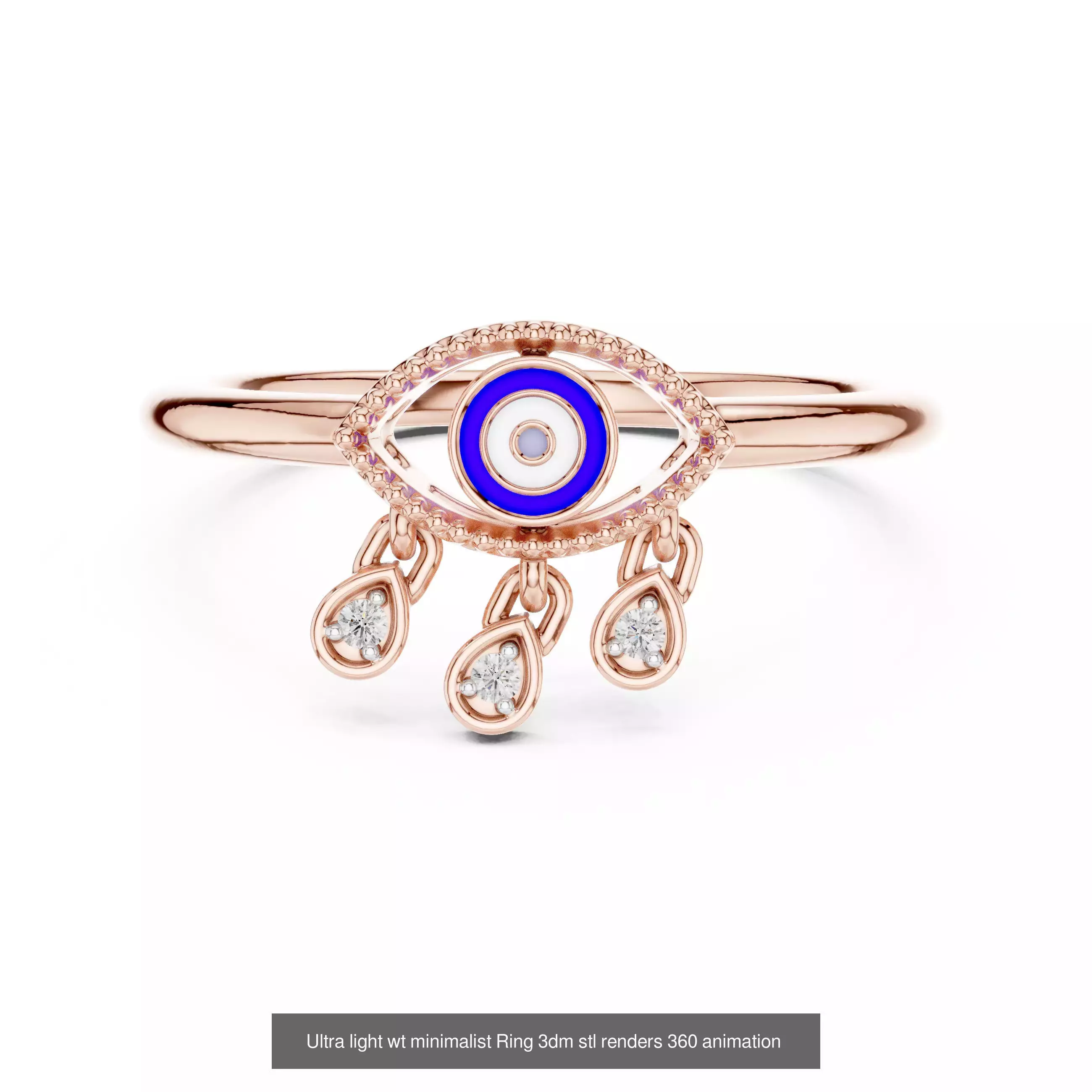 33 Ultra light wt minimalist Ring 3dm stl renders 360 animation 3D Model Collection_6