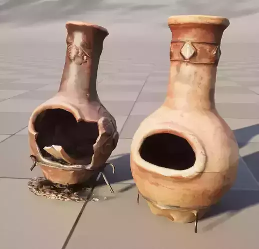 Rustic Clay Chimenea Fireplace Oven x2