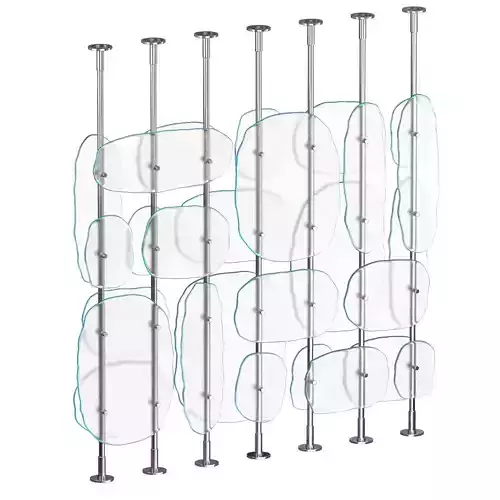 Frosted glass partition