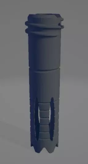 Flash Hider CCW TCR Charlie 10 inch 3D print model_0