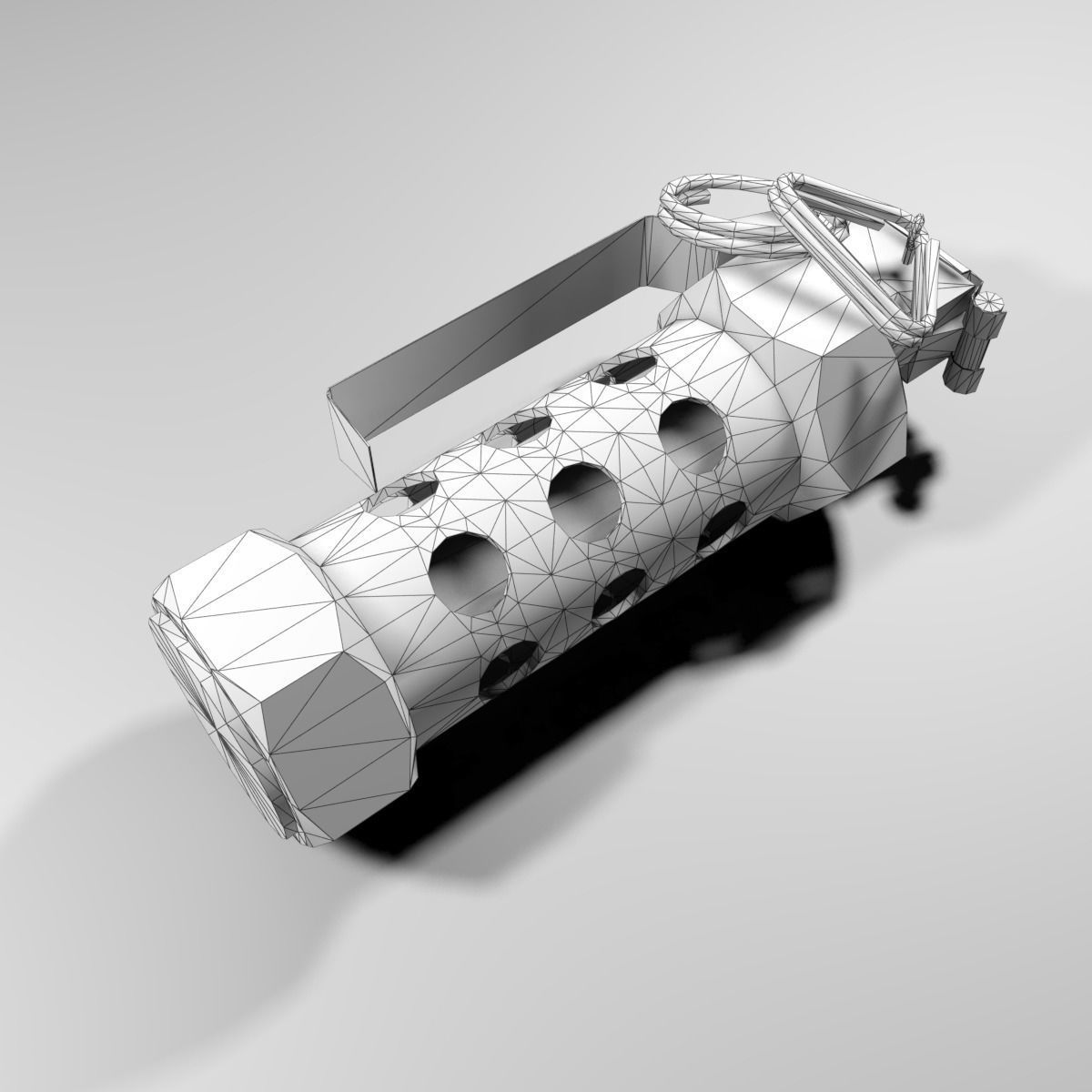 M84 Stun Grenade Low-poly 3D model_15