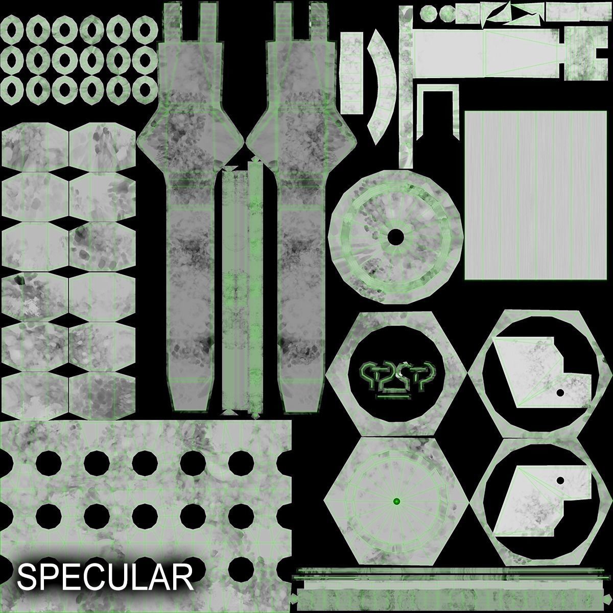 M84 Stun Grenade Low-poly 3D model_19