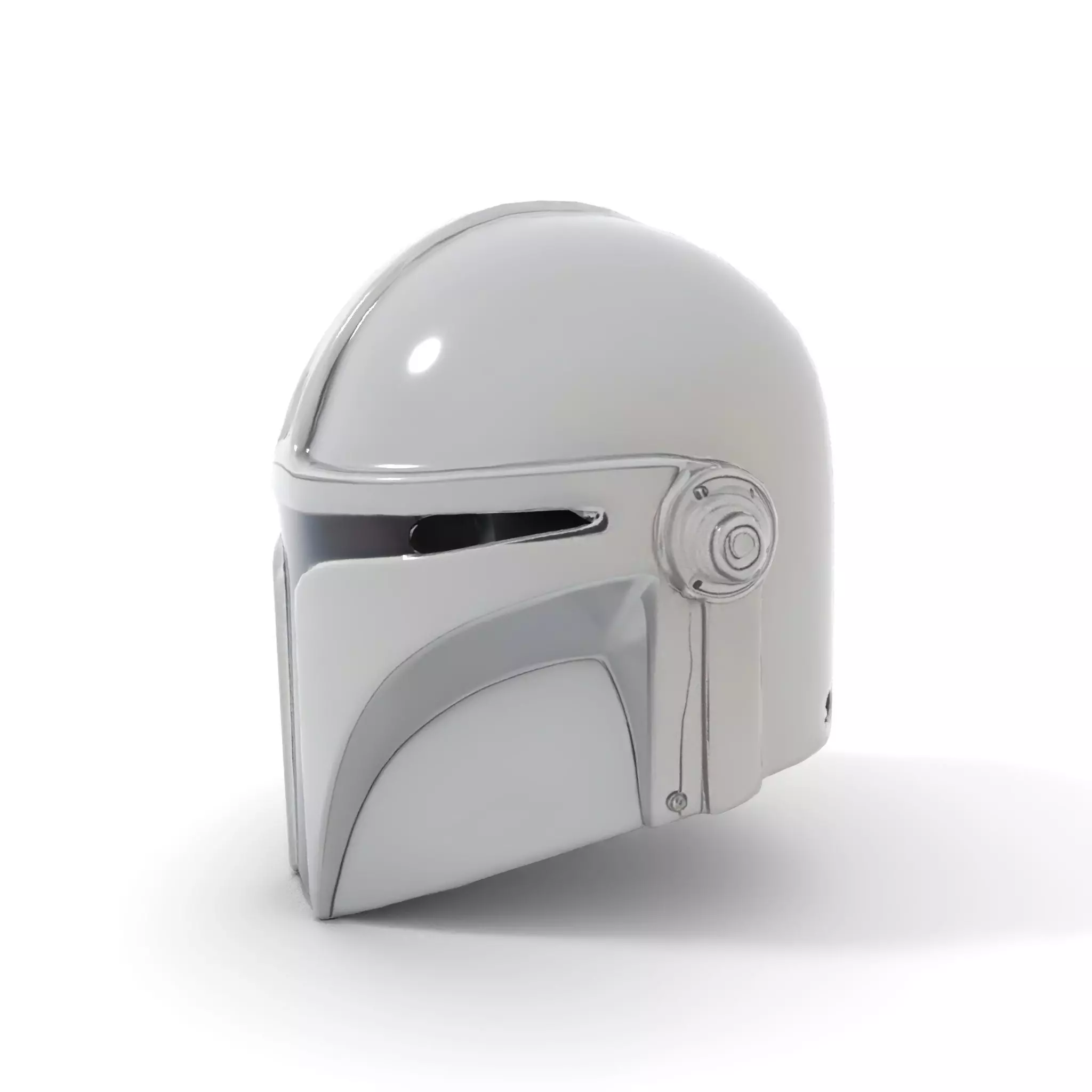 Metallic SciFi Helmet model pack Low-poly 3D model_11