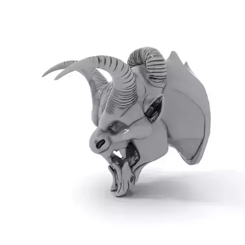 Fierce Black Gargoyle model pack Low-poly 3D model
