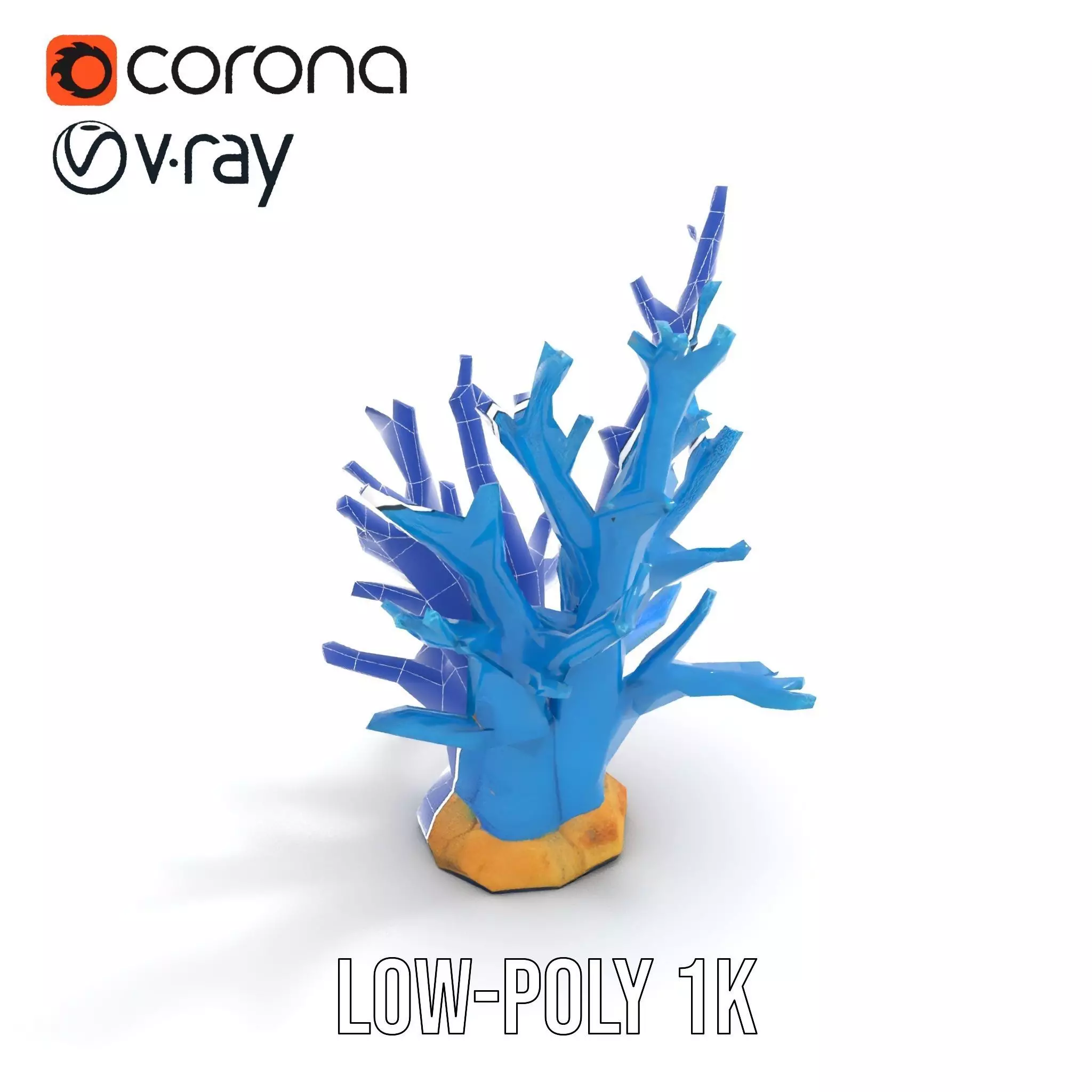 Azure Coral Reef model pack Low-poly 3D model_18