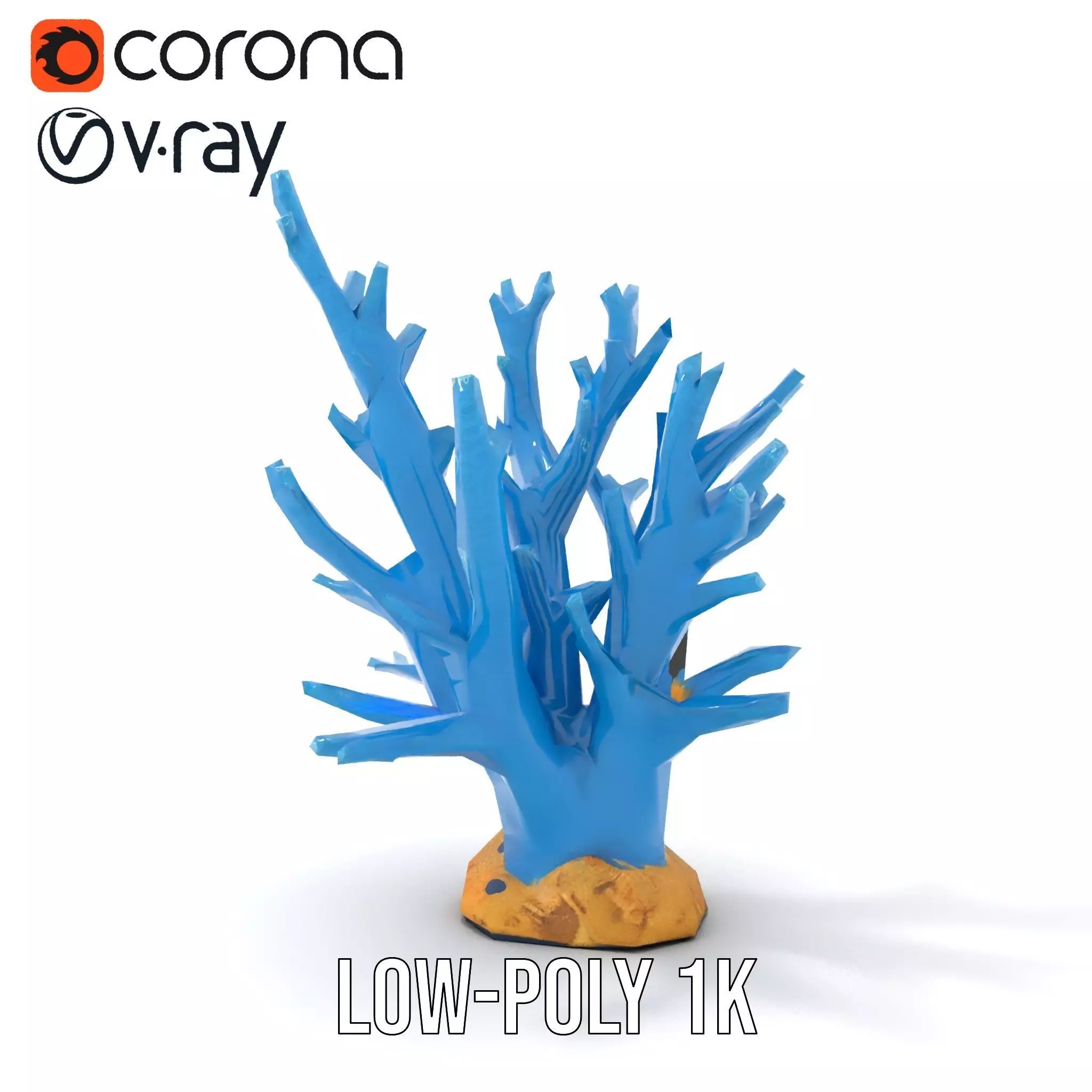Azure Coral Reef model pack Low-poly 3D model_24