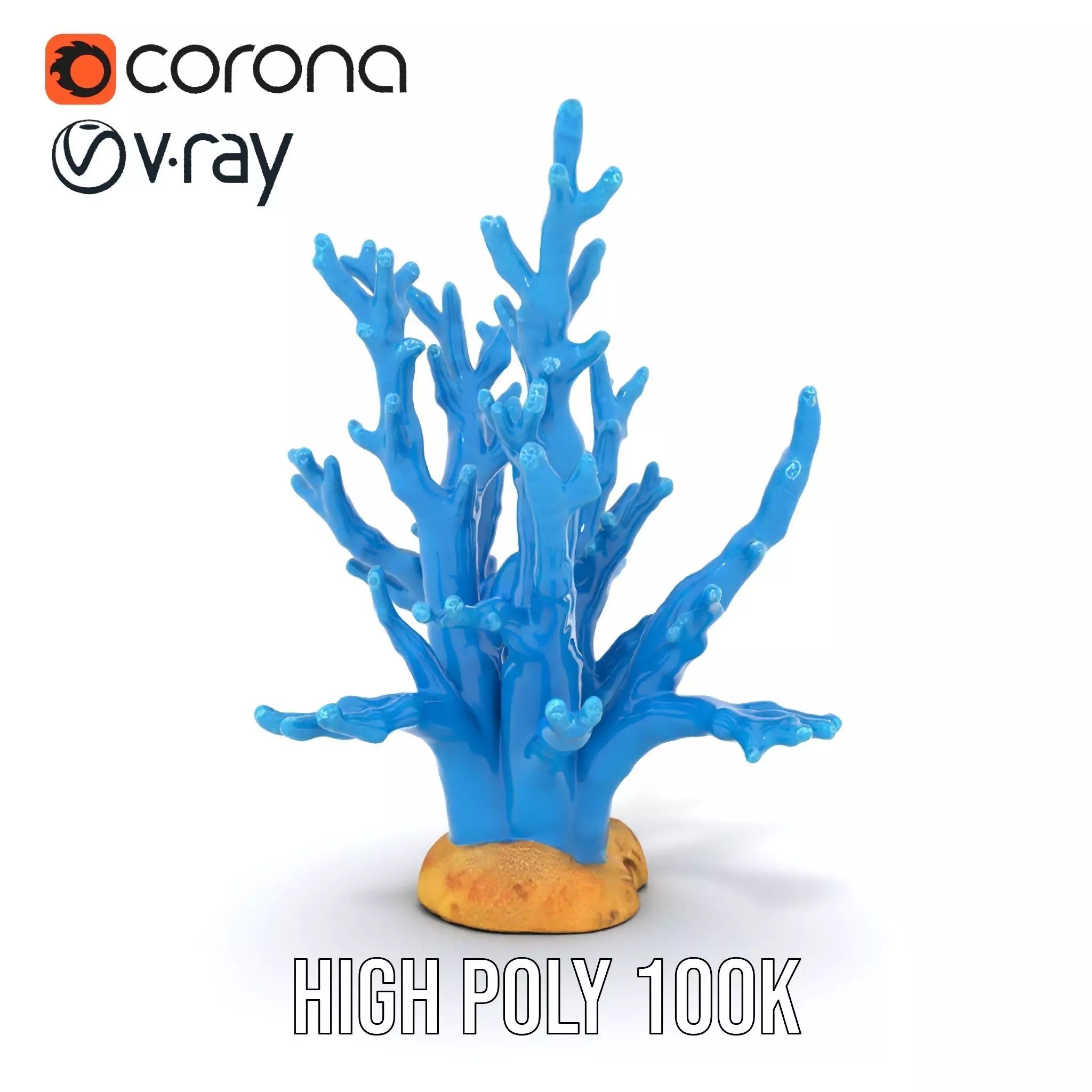 Azure Coral Reef model pack Low-poly 3D model_31