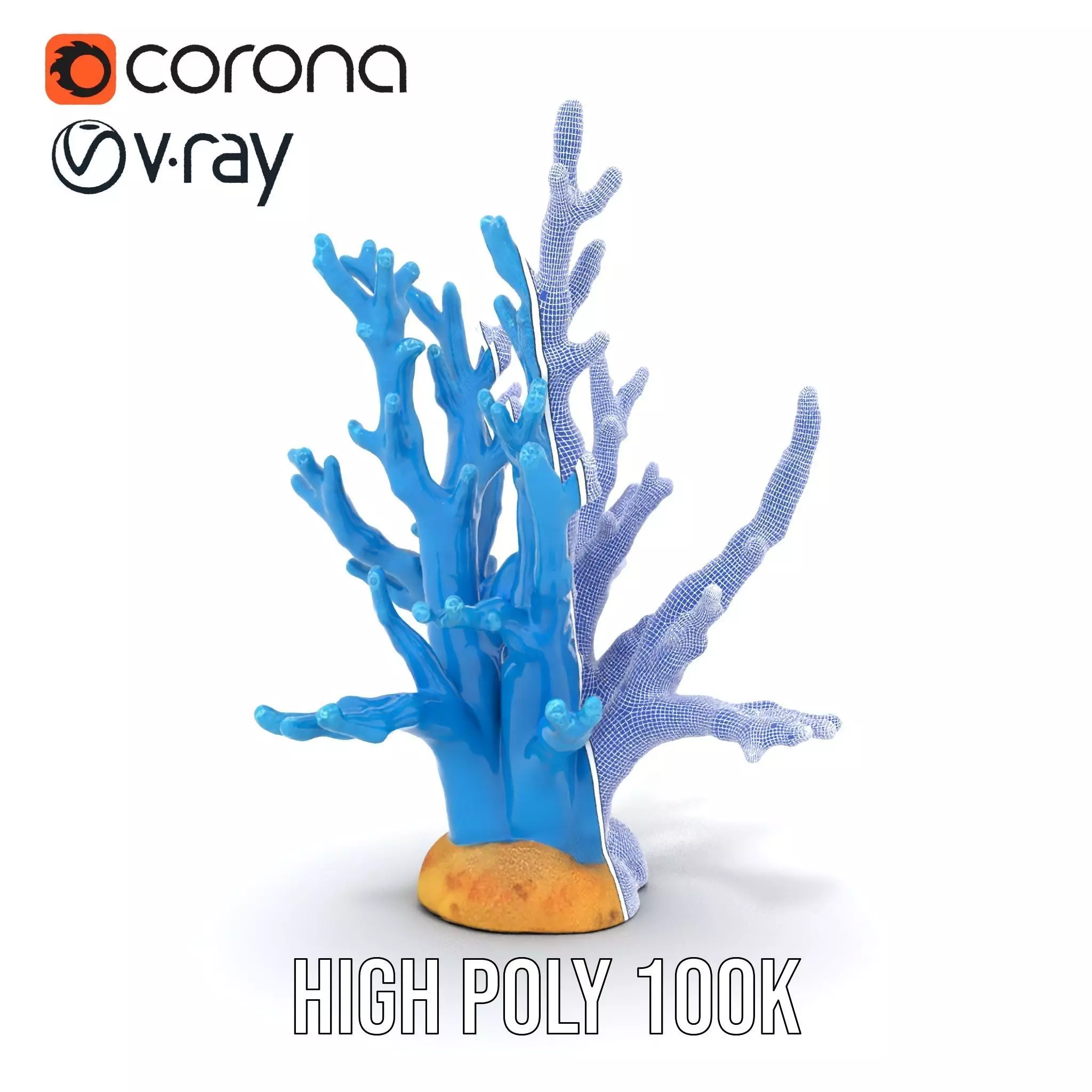 Azure Coral Reef model pack Low-poly 3D model_34