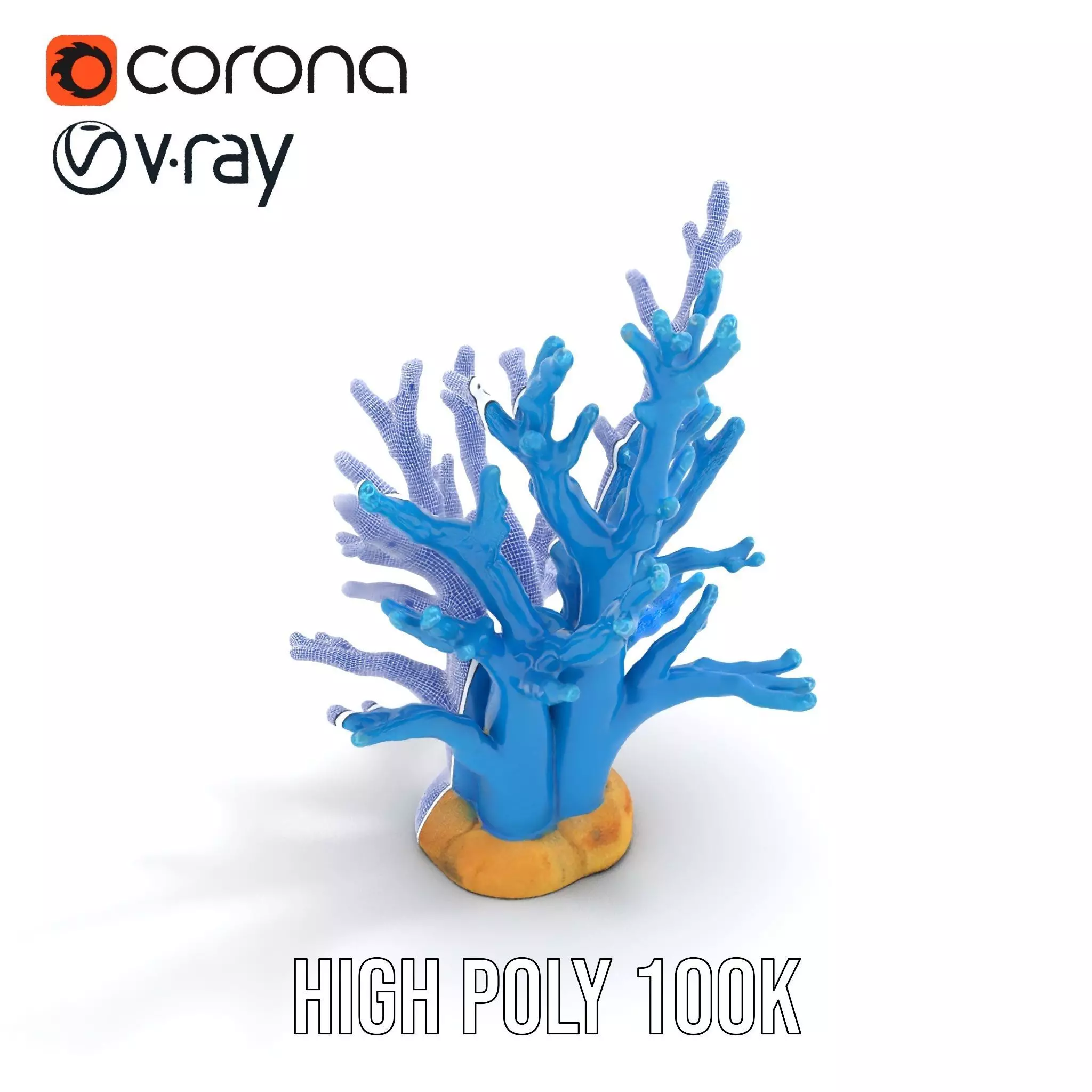 Azure Coral Reef model pack Low-poly 3D model_25