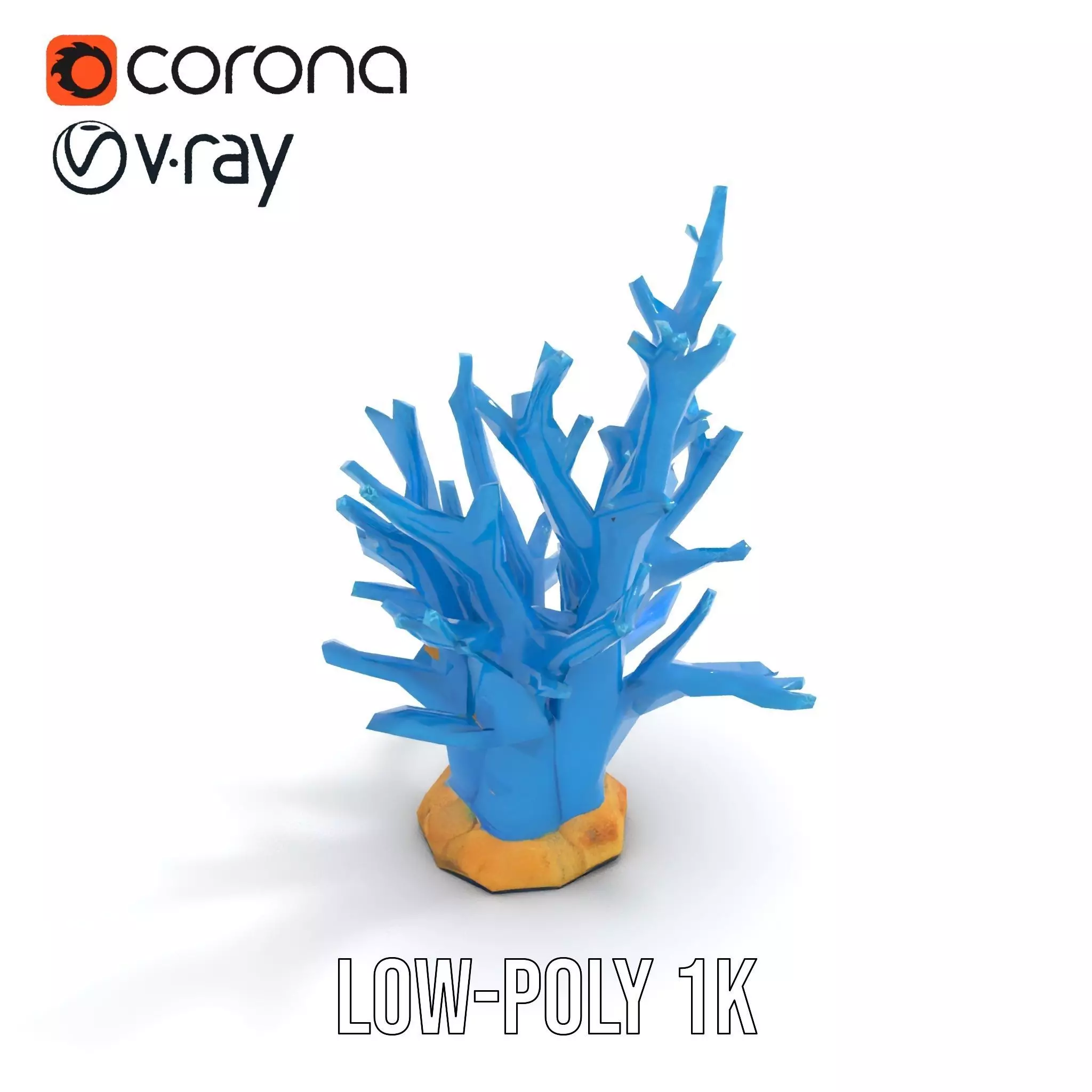 Azure Coral Reef model pack Low-poly 3D model_16