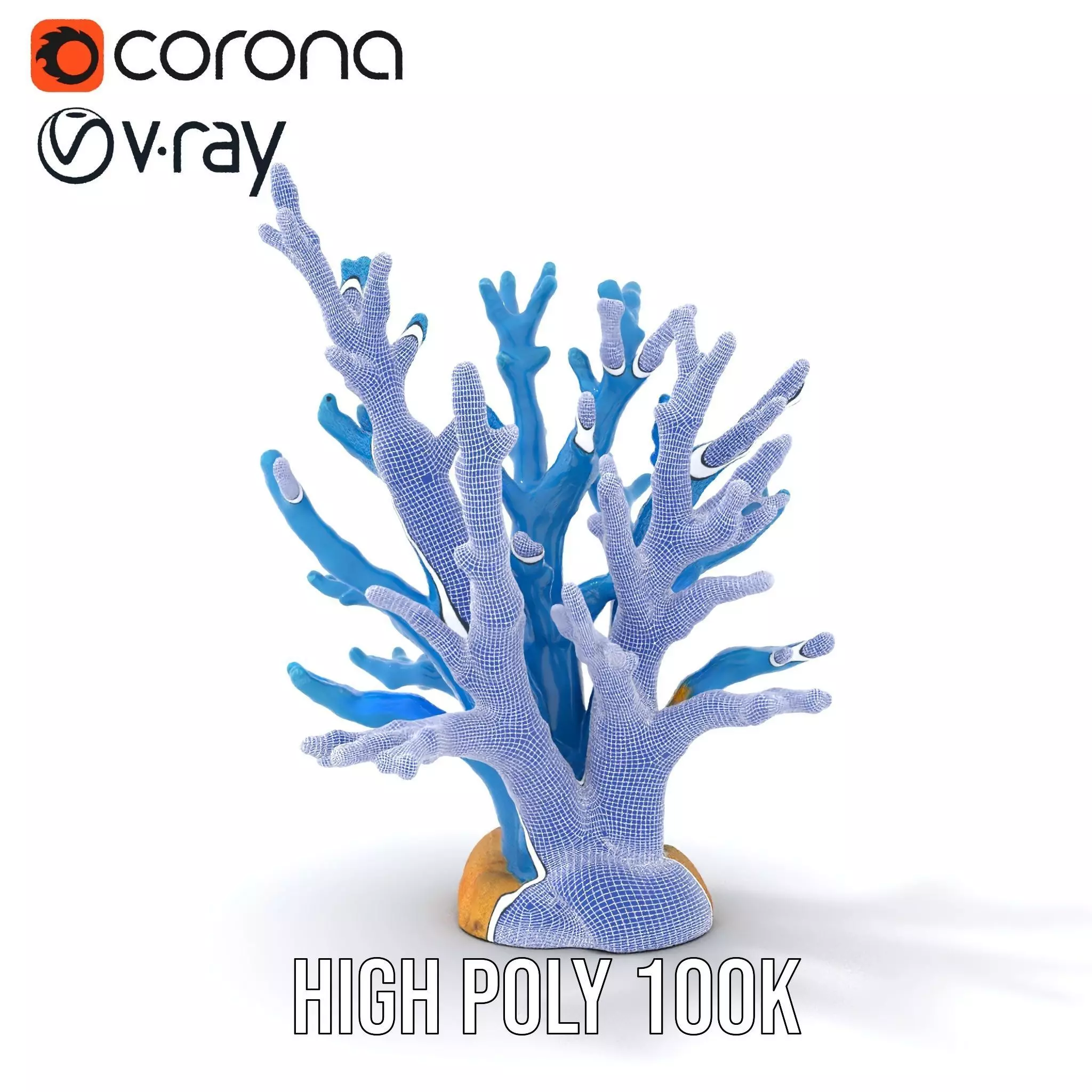 Azure Coral Reef model pack Low-poly 3D model_33
