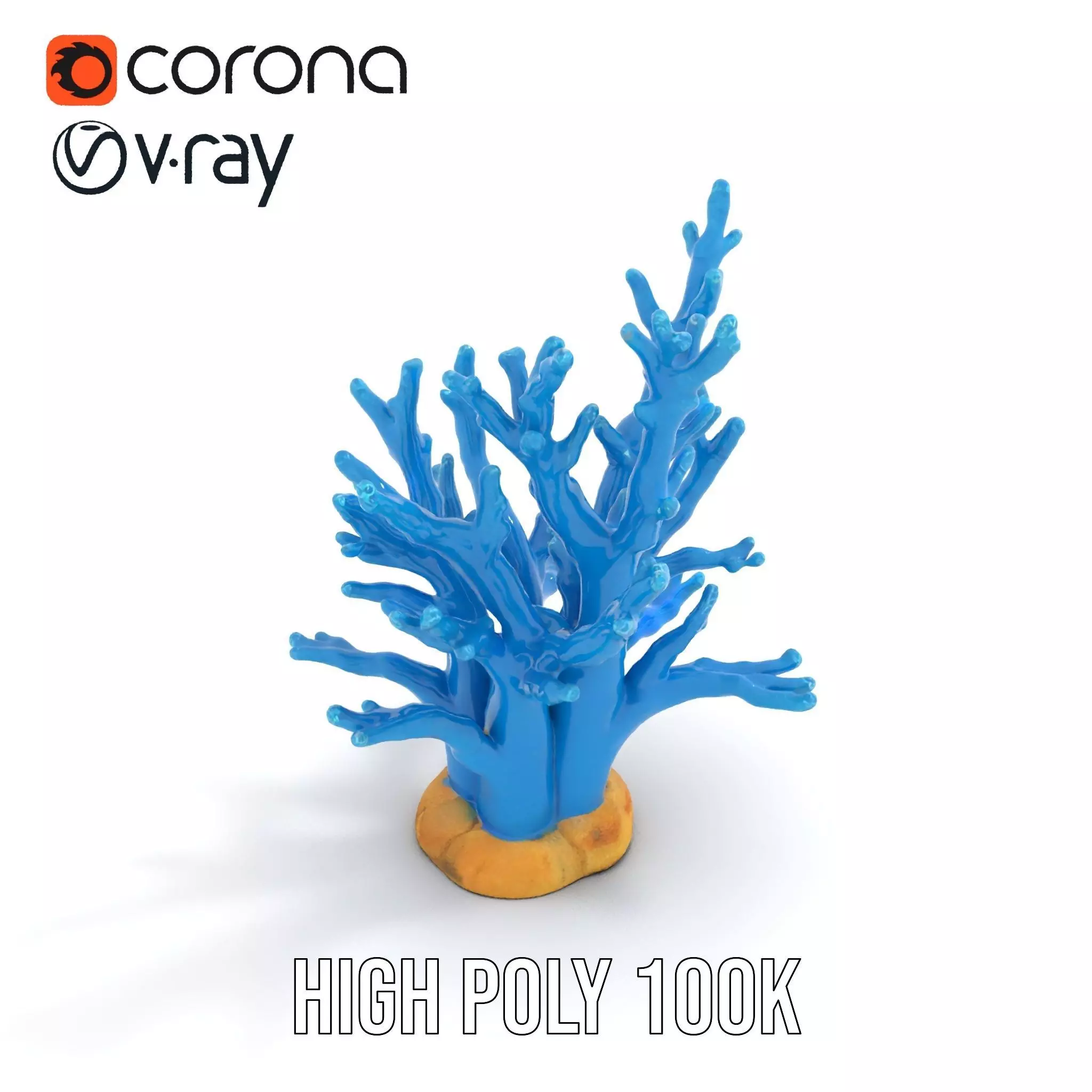 Azure Coral Reef model pack Low-poly 3D model_19