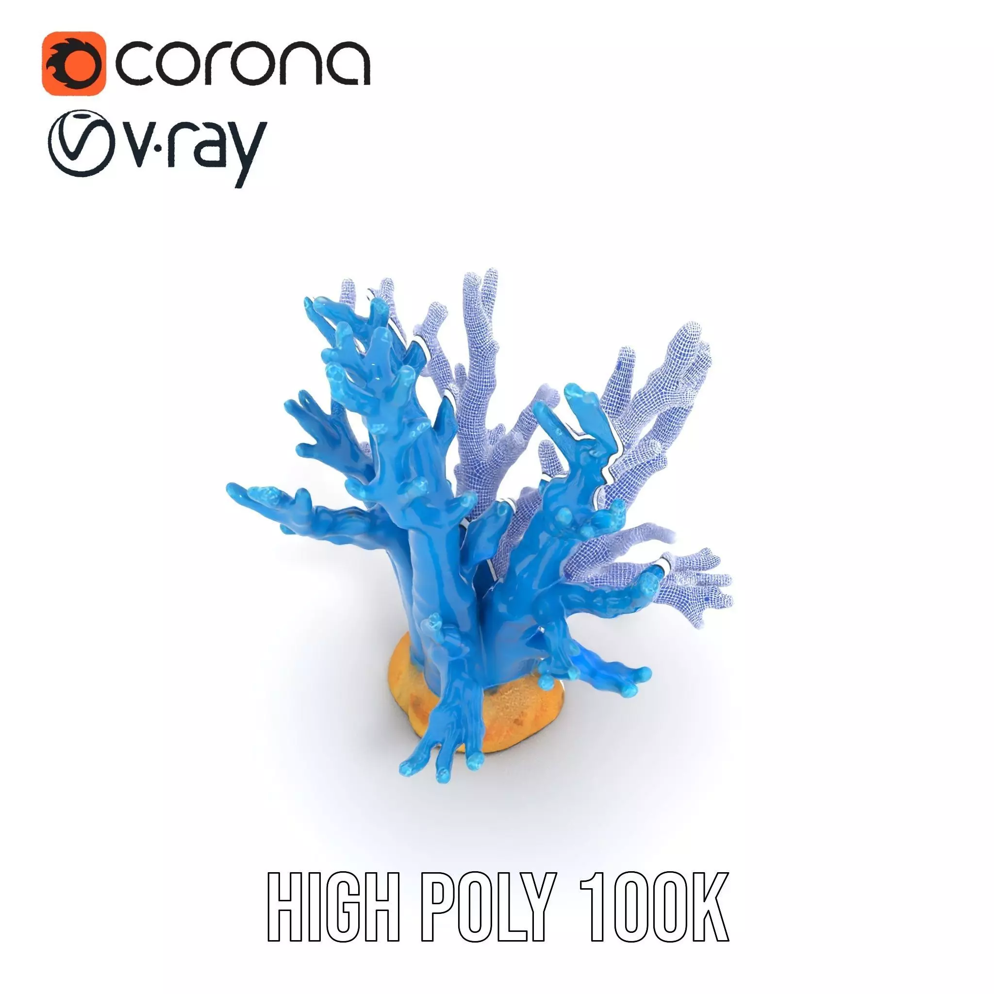 Azure Coral Reef model pack Low-poly 3D model_32