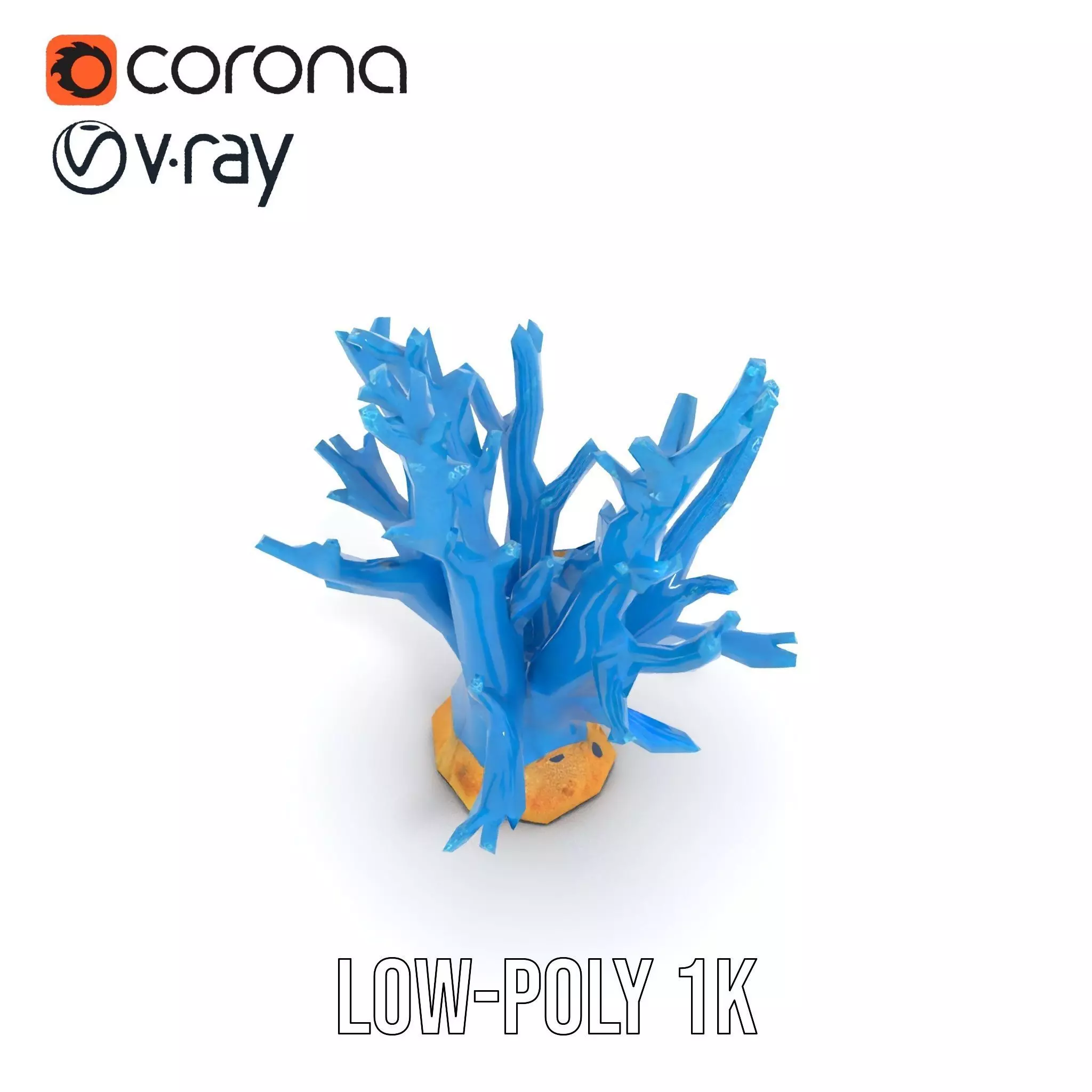 Azure Coral Reef model pack Low-poly 3D model_12