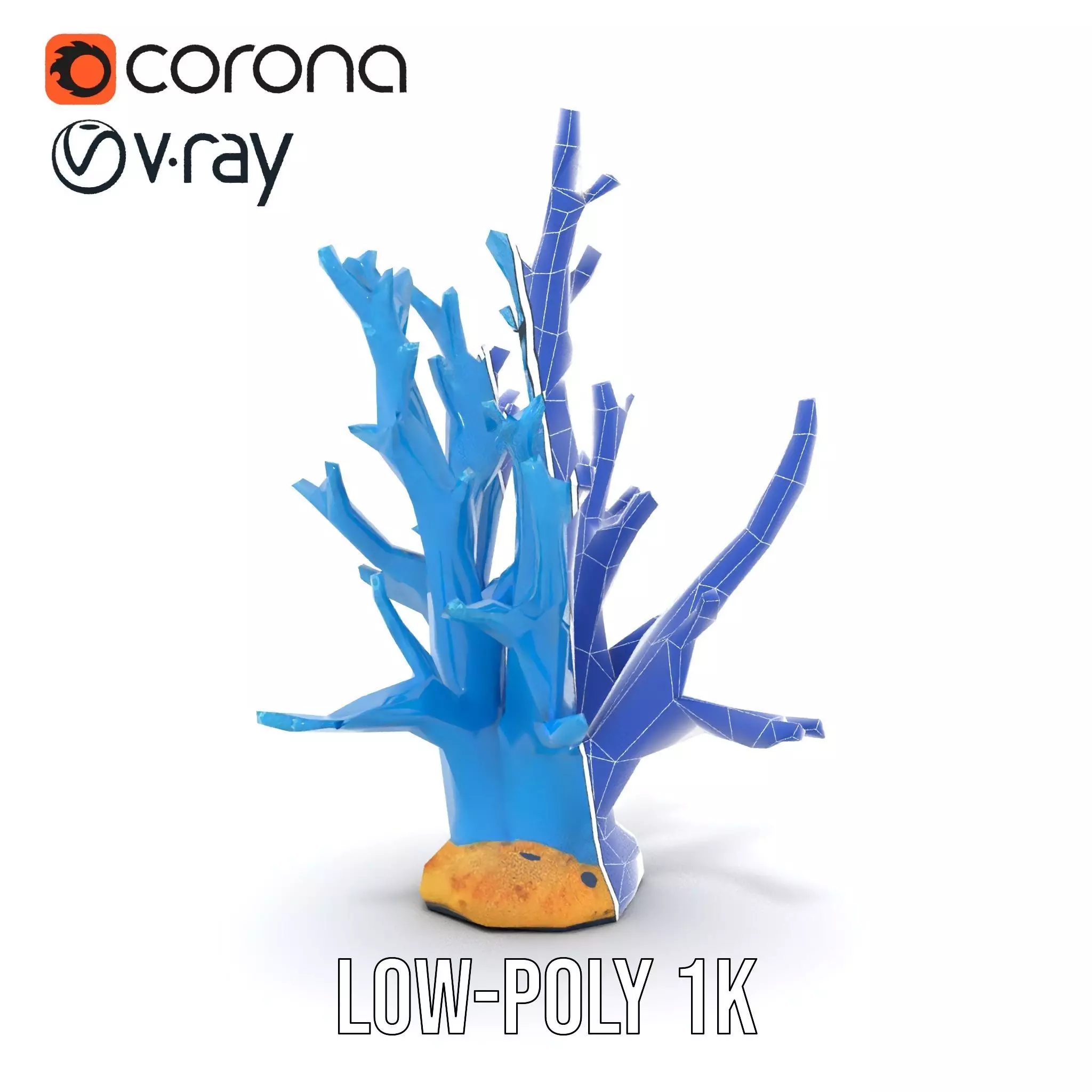 Azure Coral Reef model pack Low-poly 3D model_30