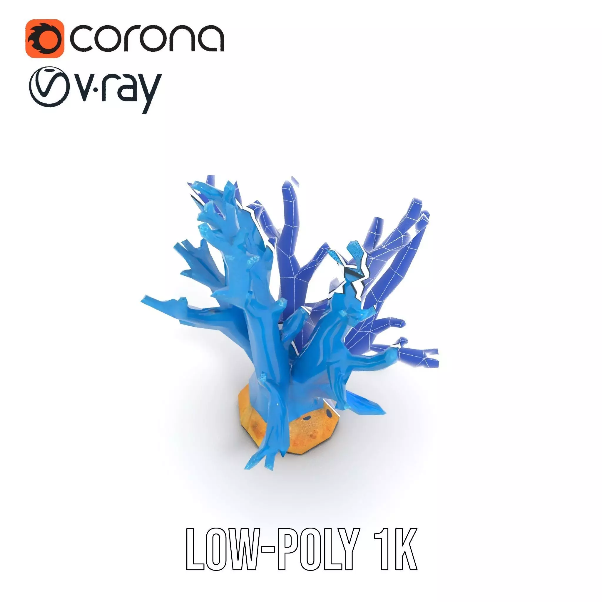Azure Coral Reef model pack Low-poly 3D model_14