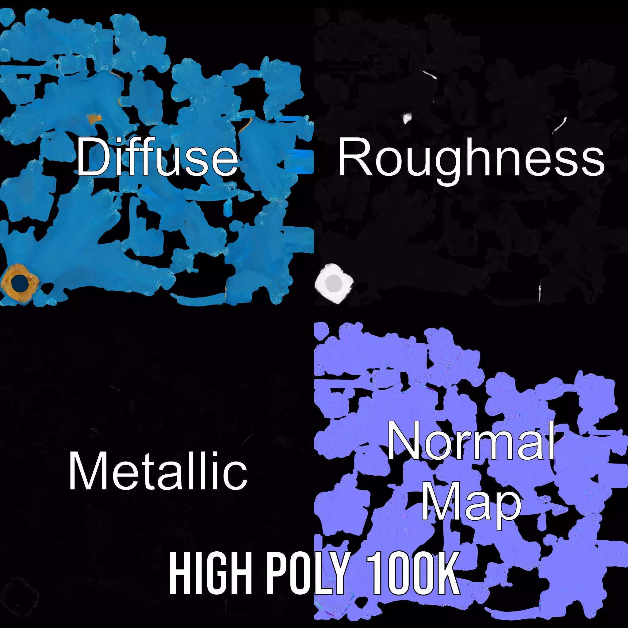 Azure Coral Reef model pack Low-poly 3D model_3