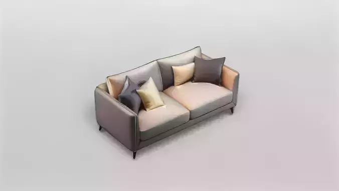 Modern Elegant 3-Seater Sofa with Cushions