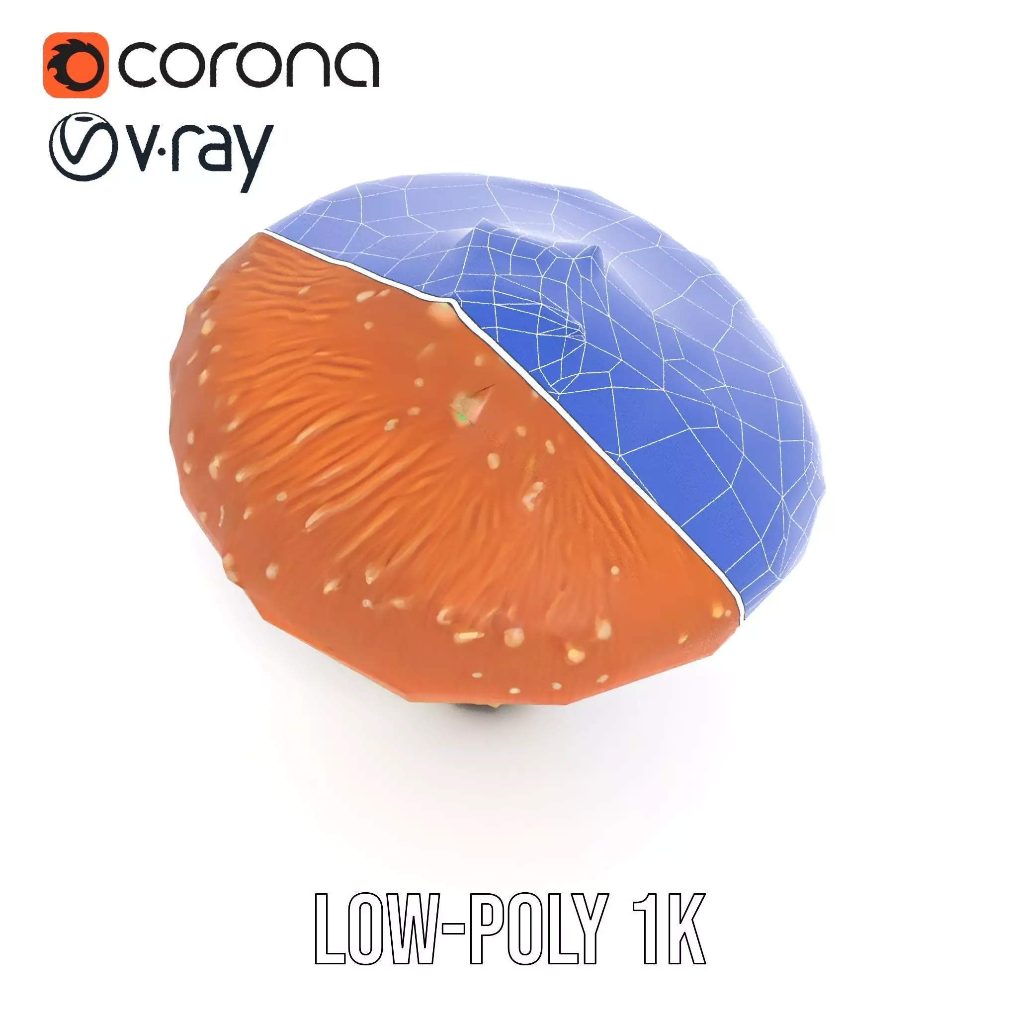 Spiky Mushroom model pack Low-poly 3D model_19