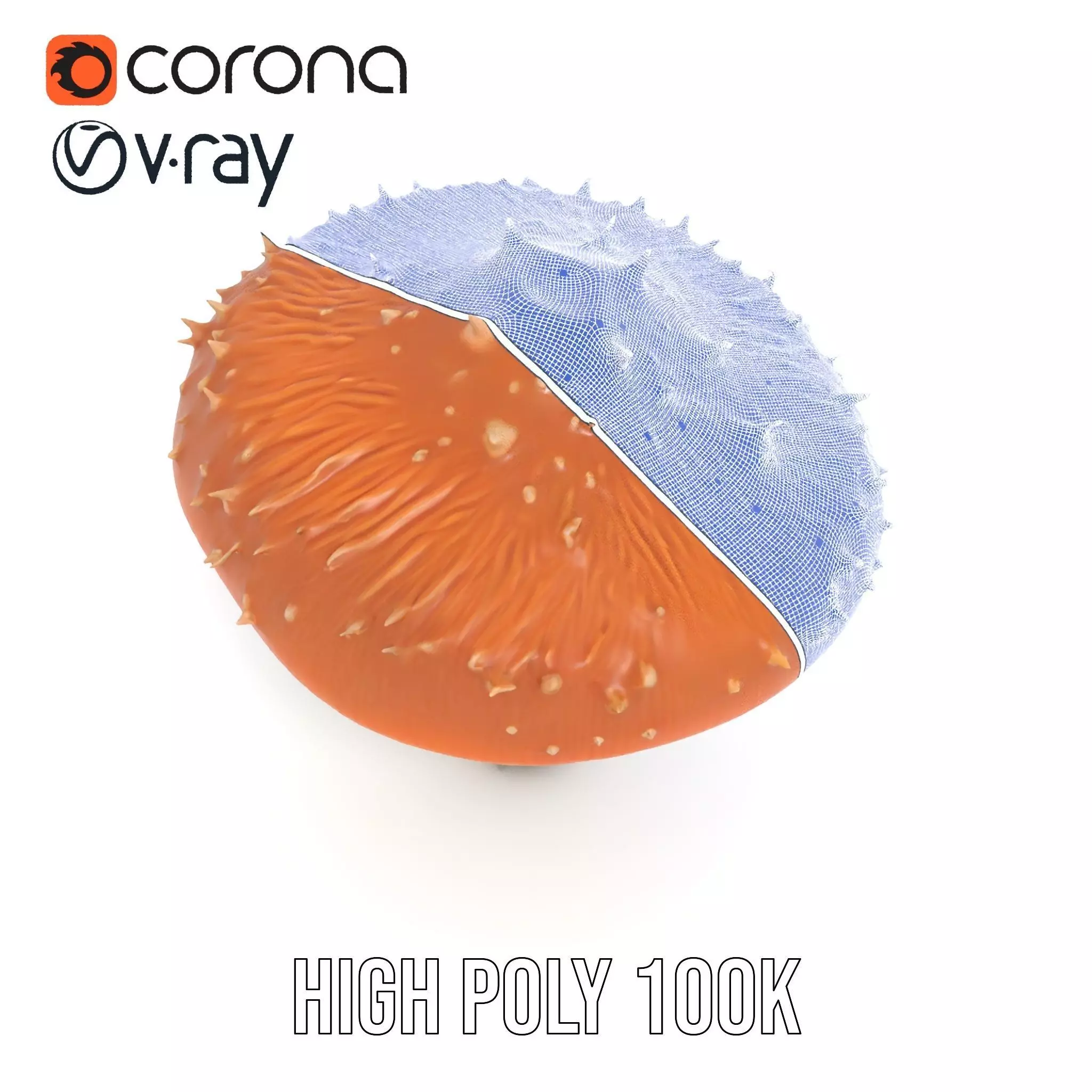 Spiky Mushroom model pack Low-poly 3D model_32