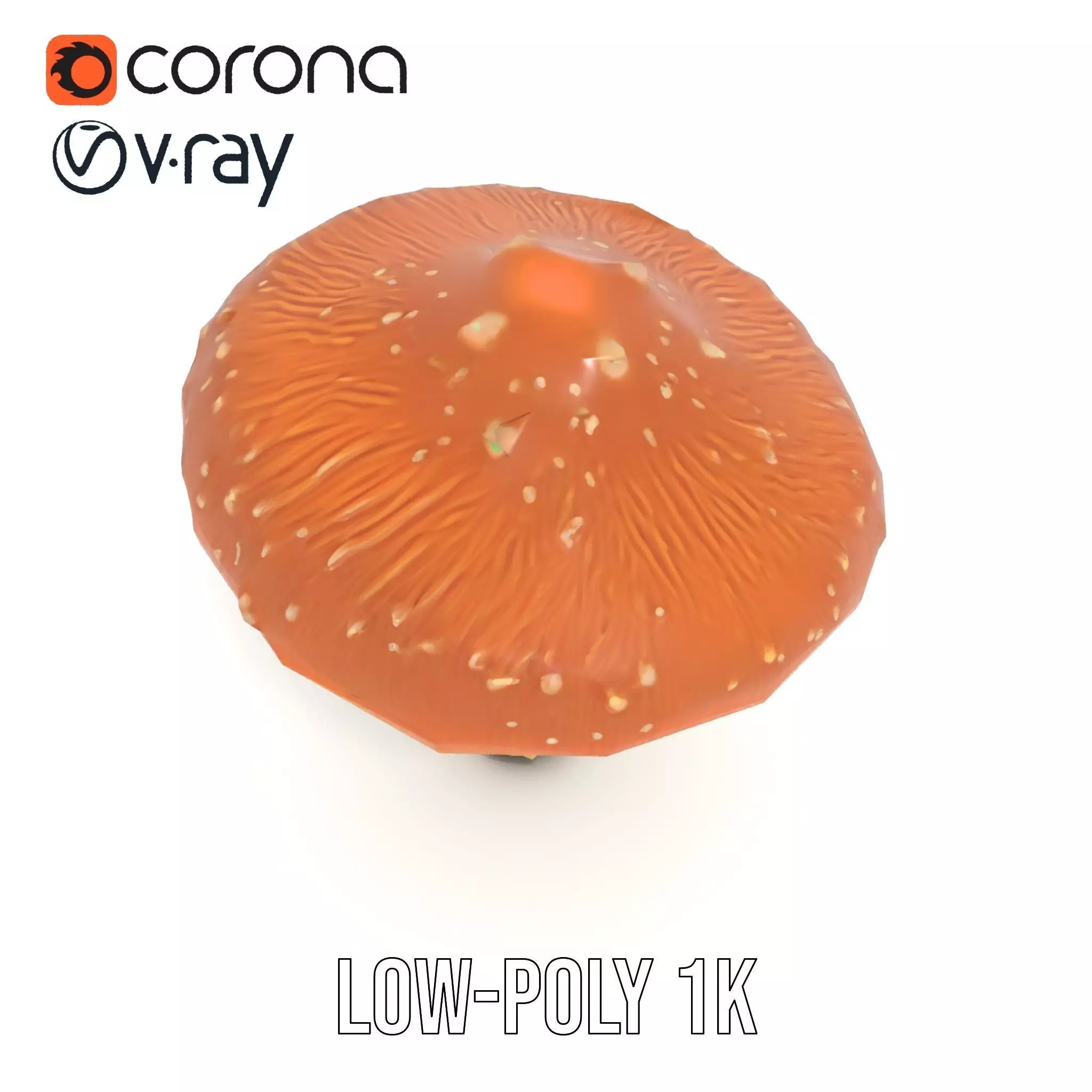 Spiky Mushroom model pack Low-poly 3D model_14