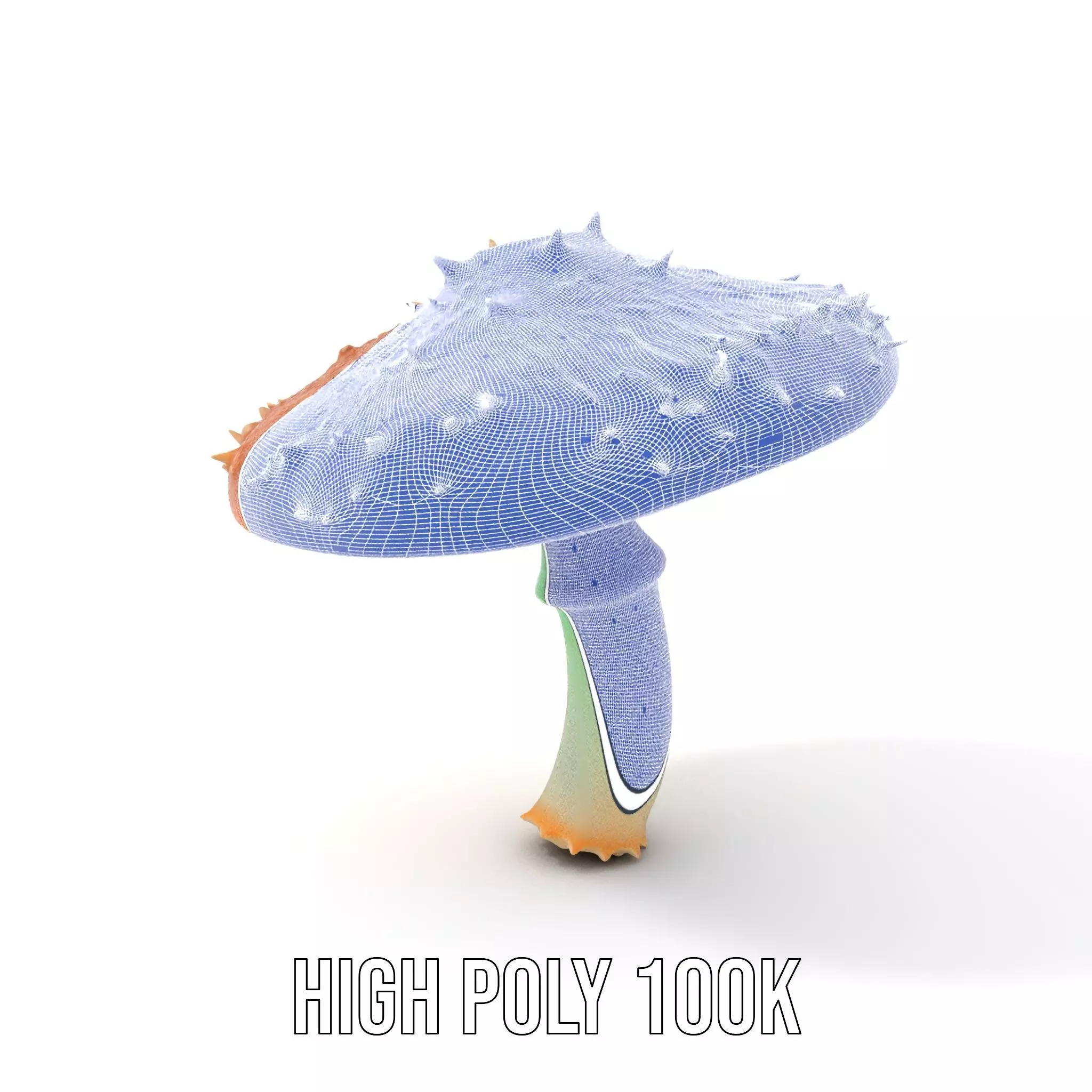 Spiky Mushroom model pack Low-poly 3D model_4