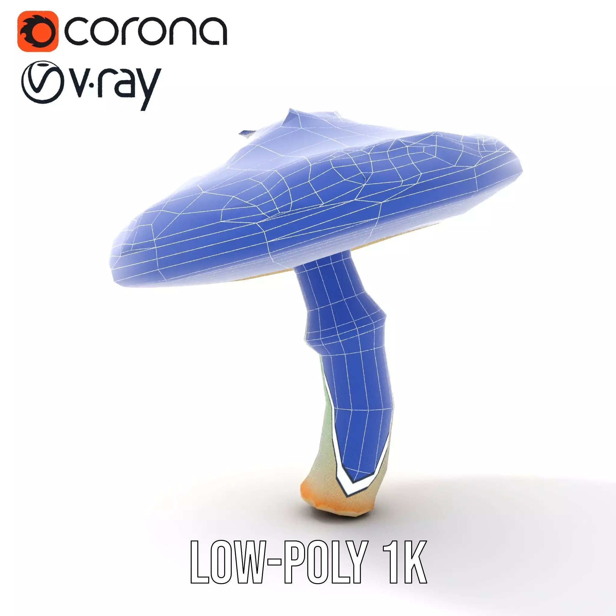 Spiky Mushroom model pack Low-poly 3D model_7
