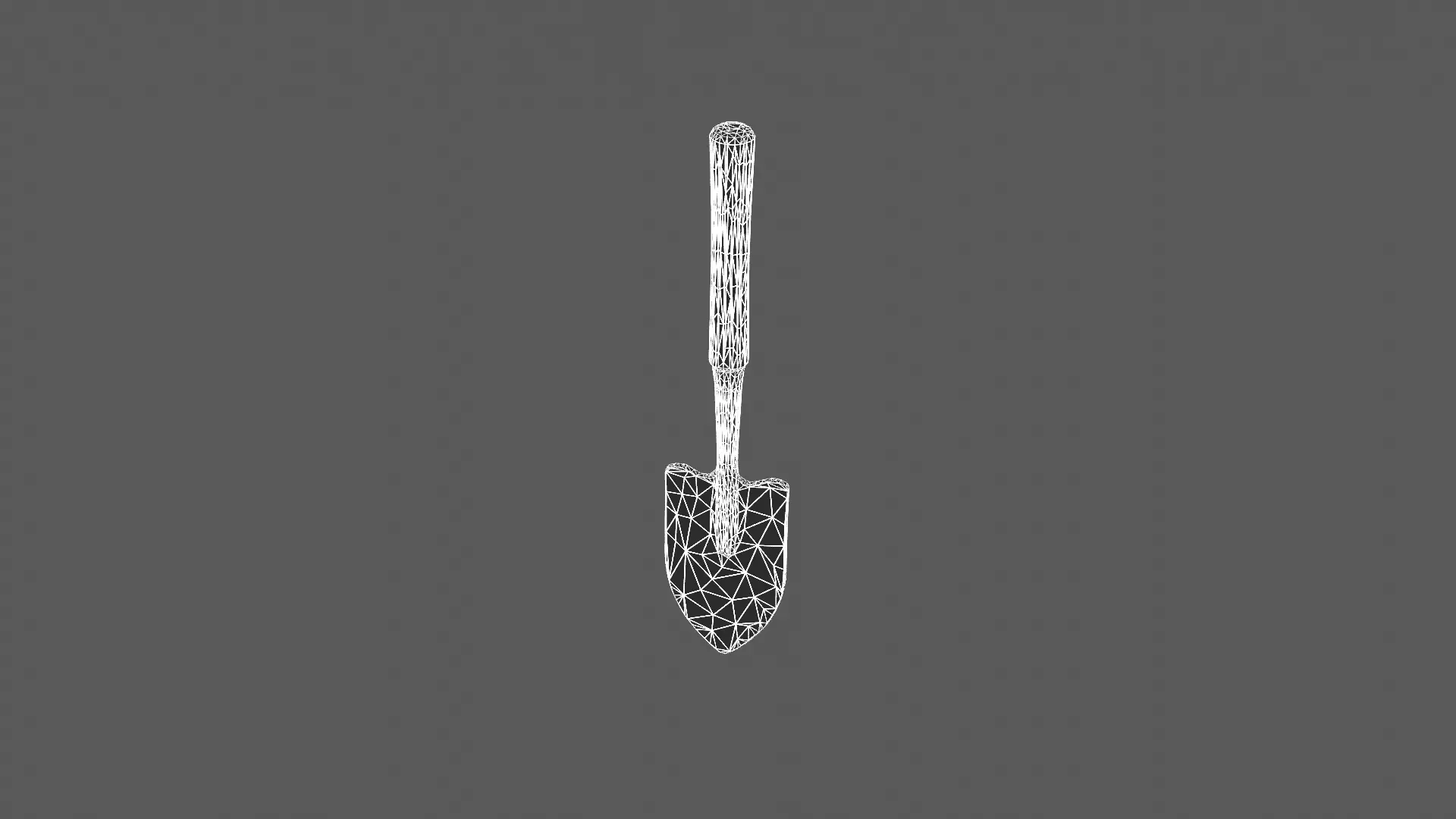 Detailed 3D Garden Hand Shovel Model 3D model_6