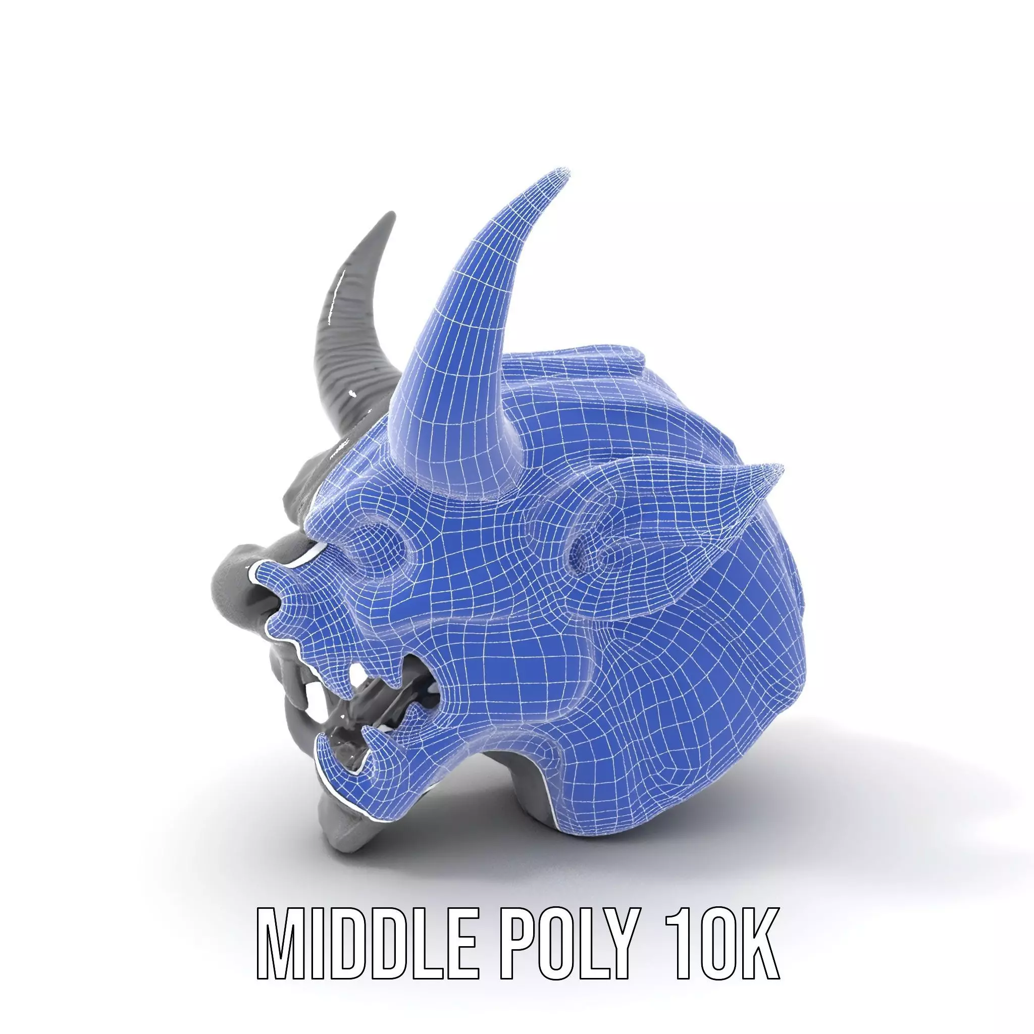 Sinister Demon Head model pack Low-poly 3D model_18
