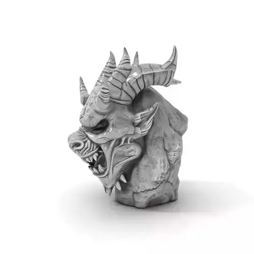 Stone Gargoyle Bust model pack