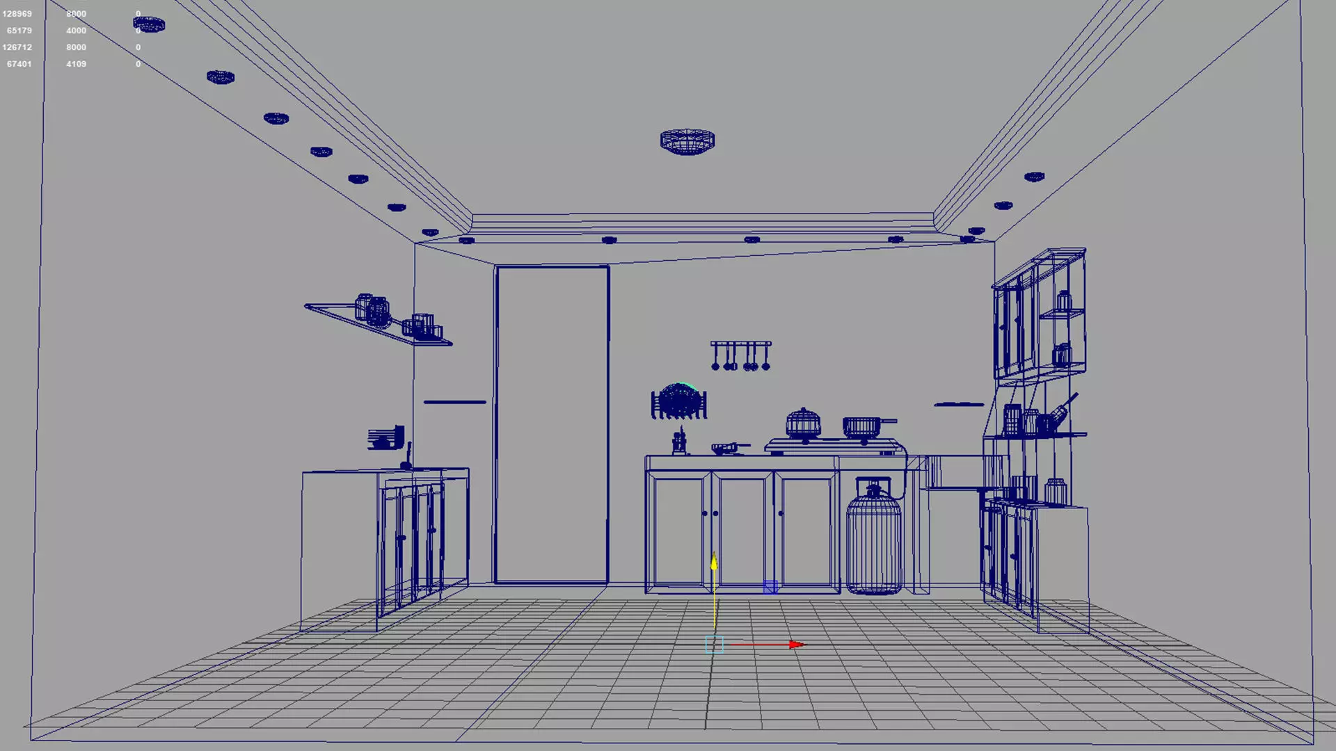 stylish indian kitchen 3D model_3