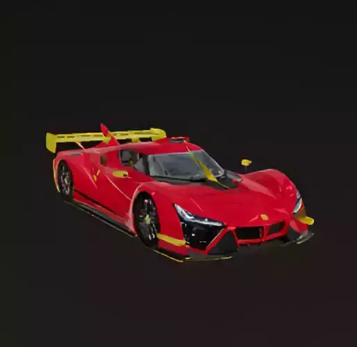 Apollo Project EVO Hypercar 3D model 7