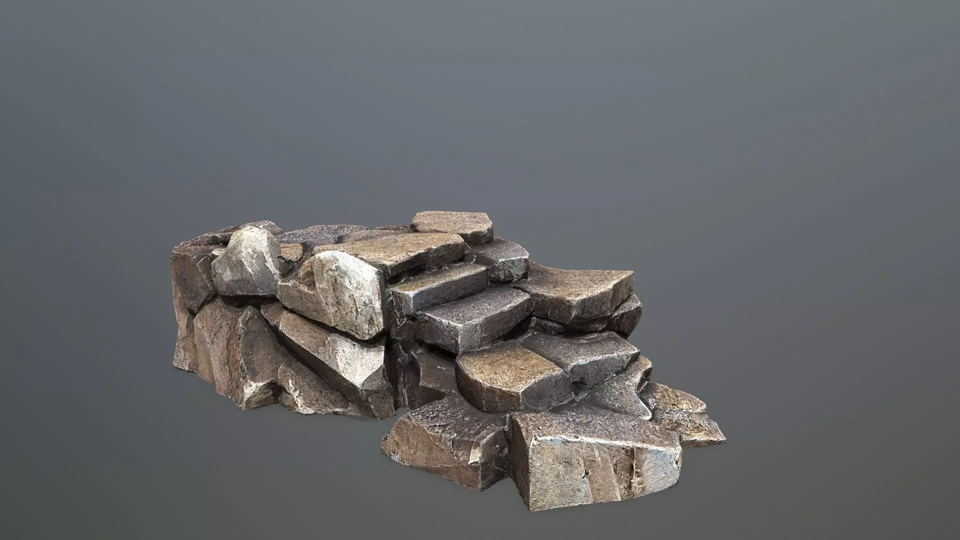 desert rocks  Low-poly 3D model_30