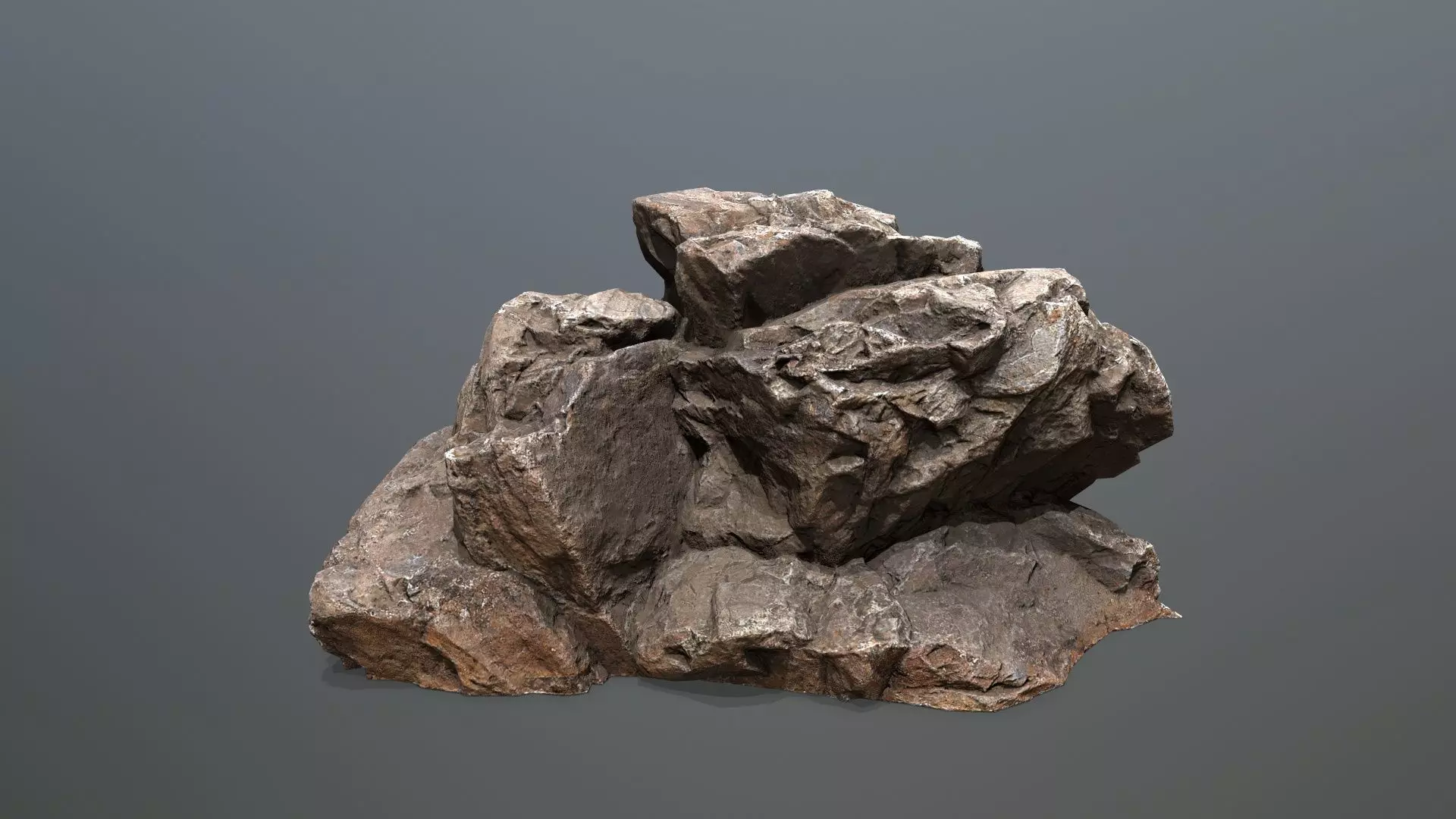 desert rocks  Low-poly 3D model_26