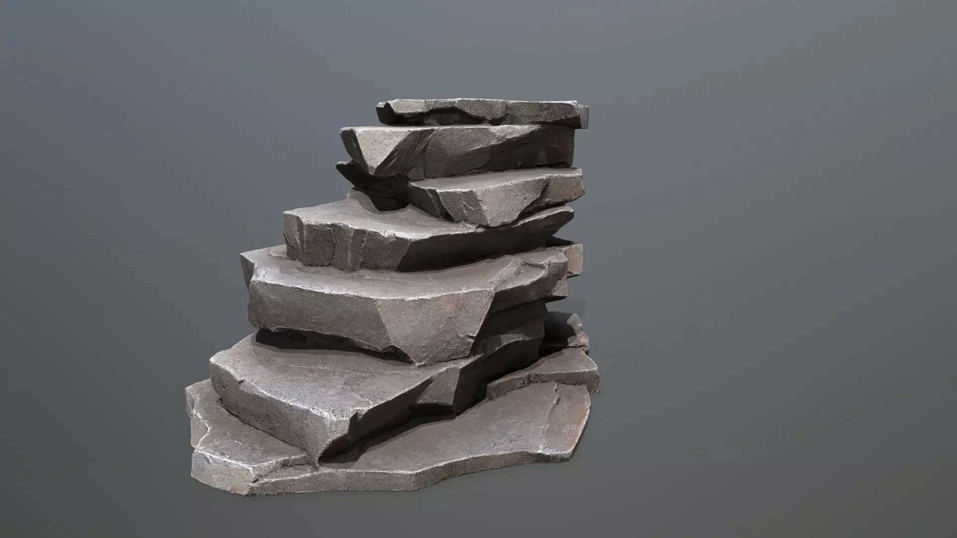 desert rocks  Low-poly 3D model_29