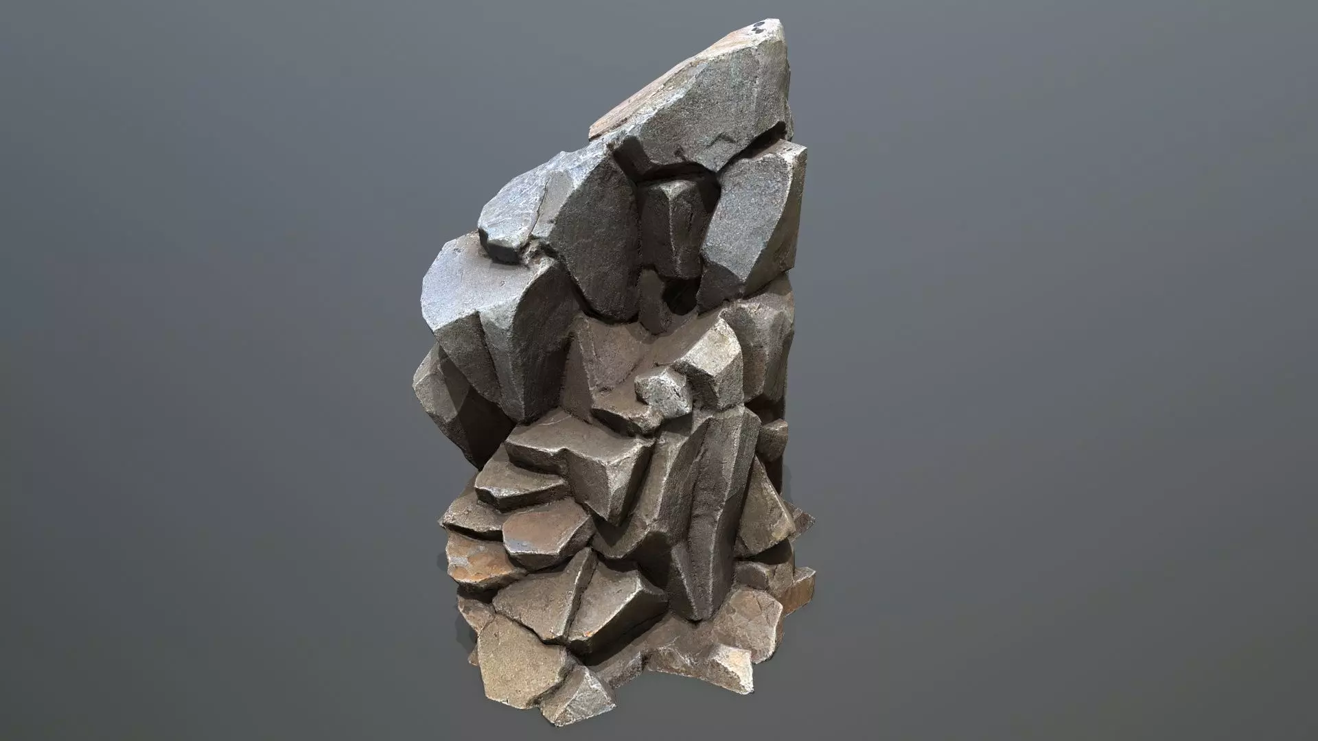 desert rocks  Low-poly 3D model_25
