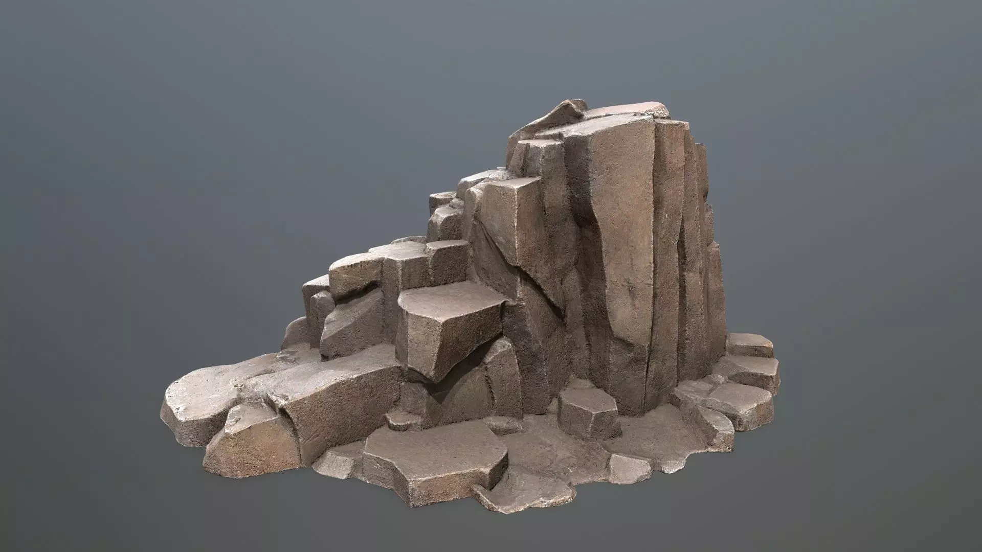 desert rocks  Low-poly 3D model_19