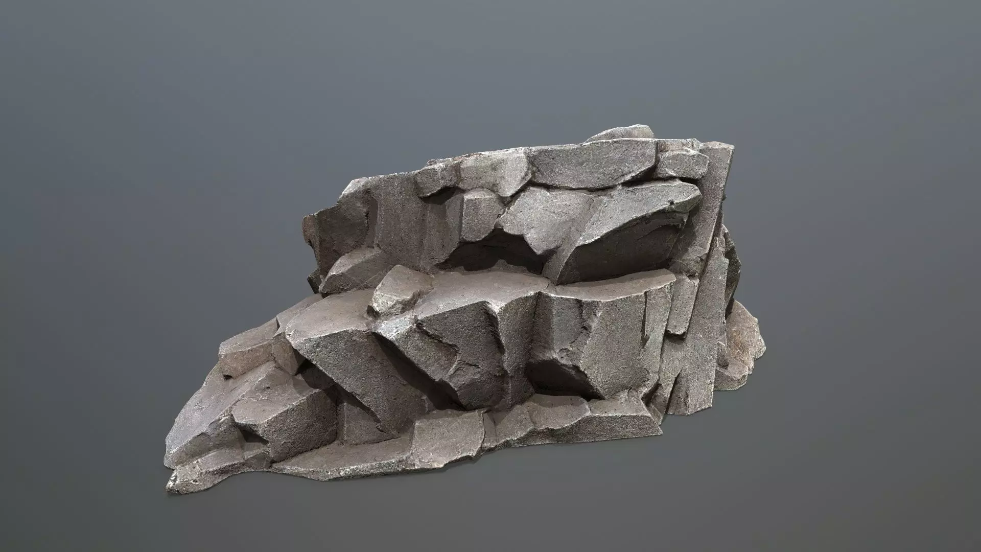 desert rocks  Low-poly 3D model_24