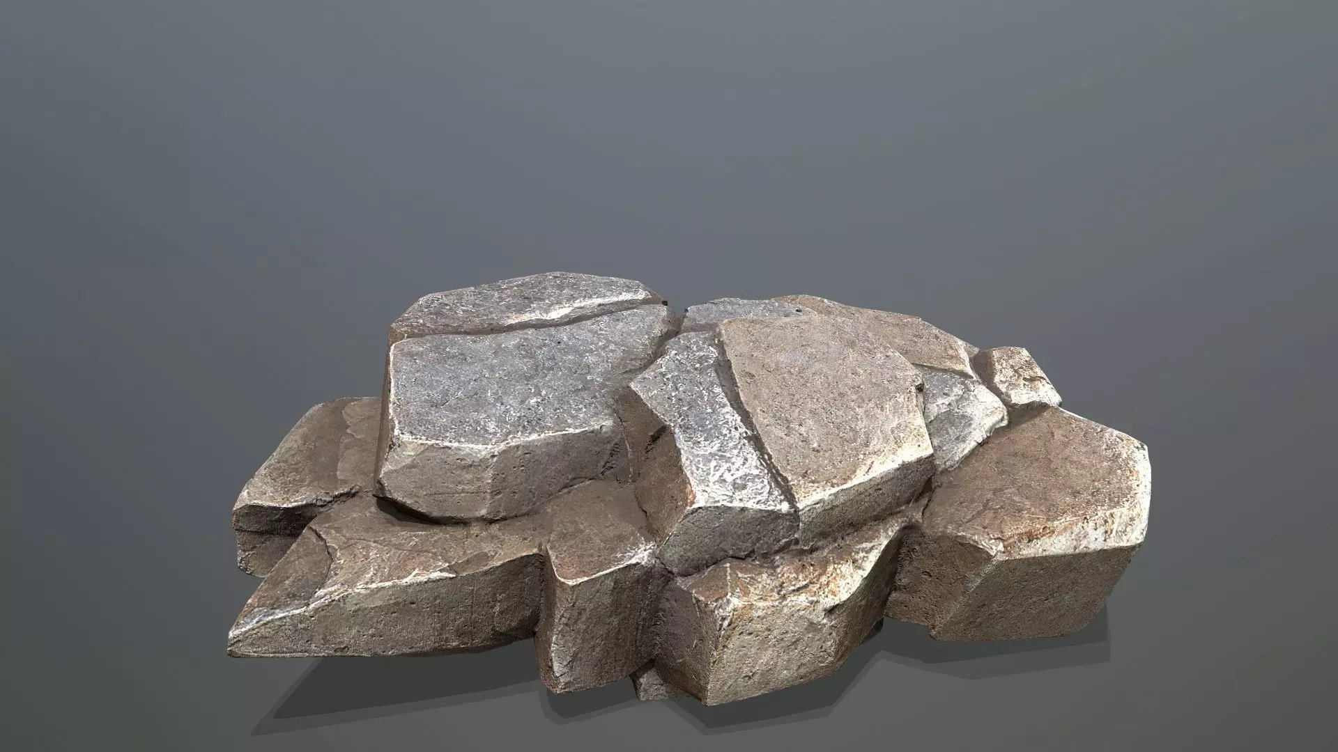 desert rocks  Low-poly 3D model_27