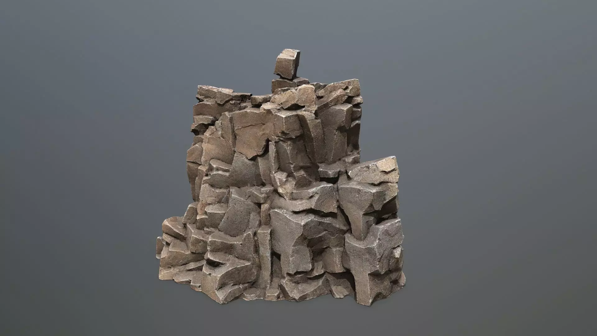 desert rocks  Low-poly 3D model_17