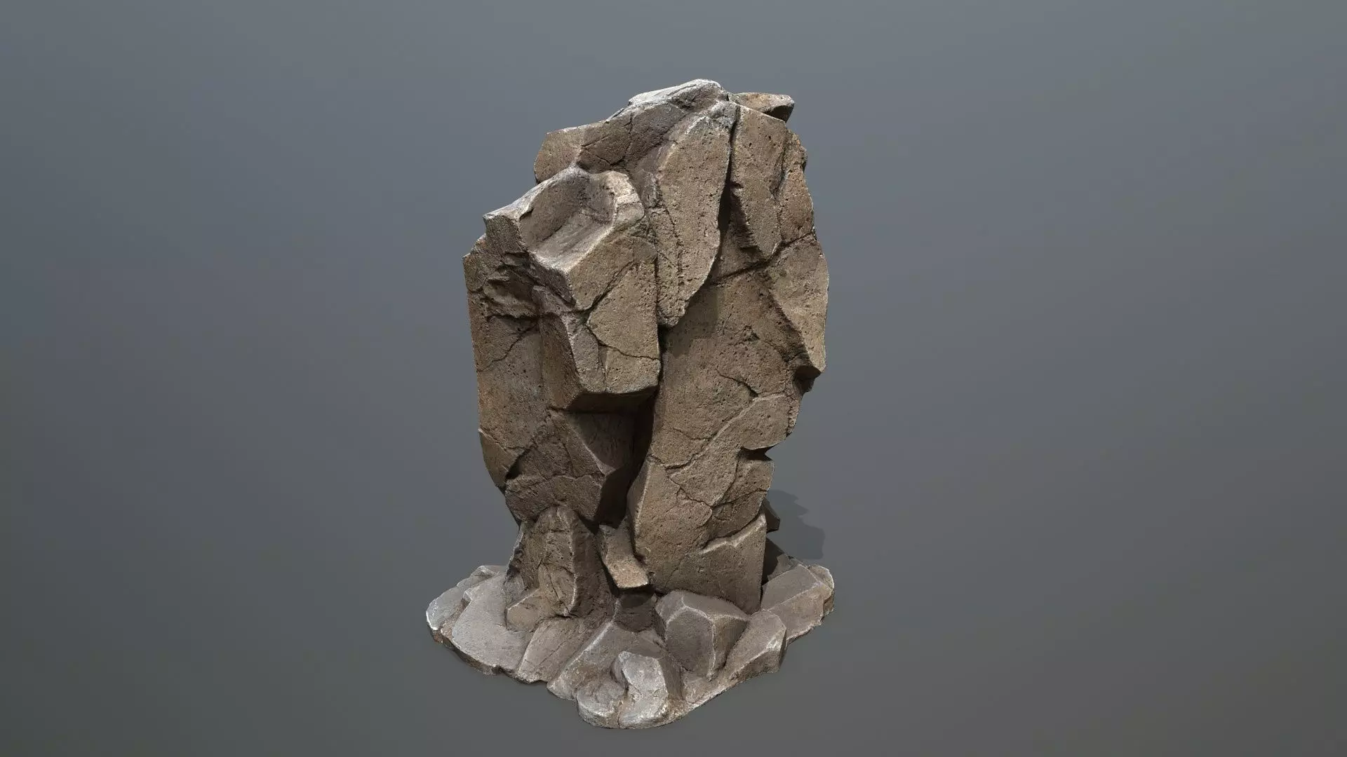 desert rocks  Low-poly 3D model_20