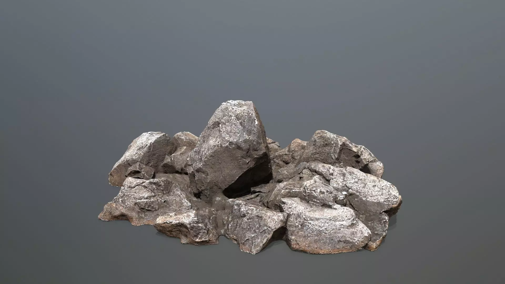 desert rocks  Low-poly 3D model_18