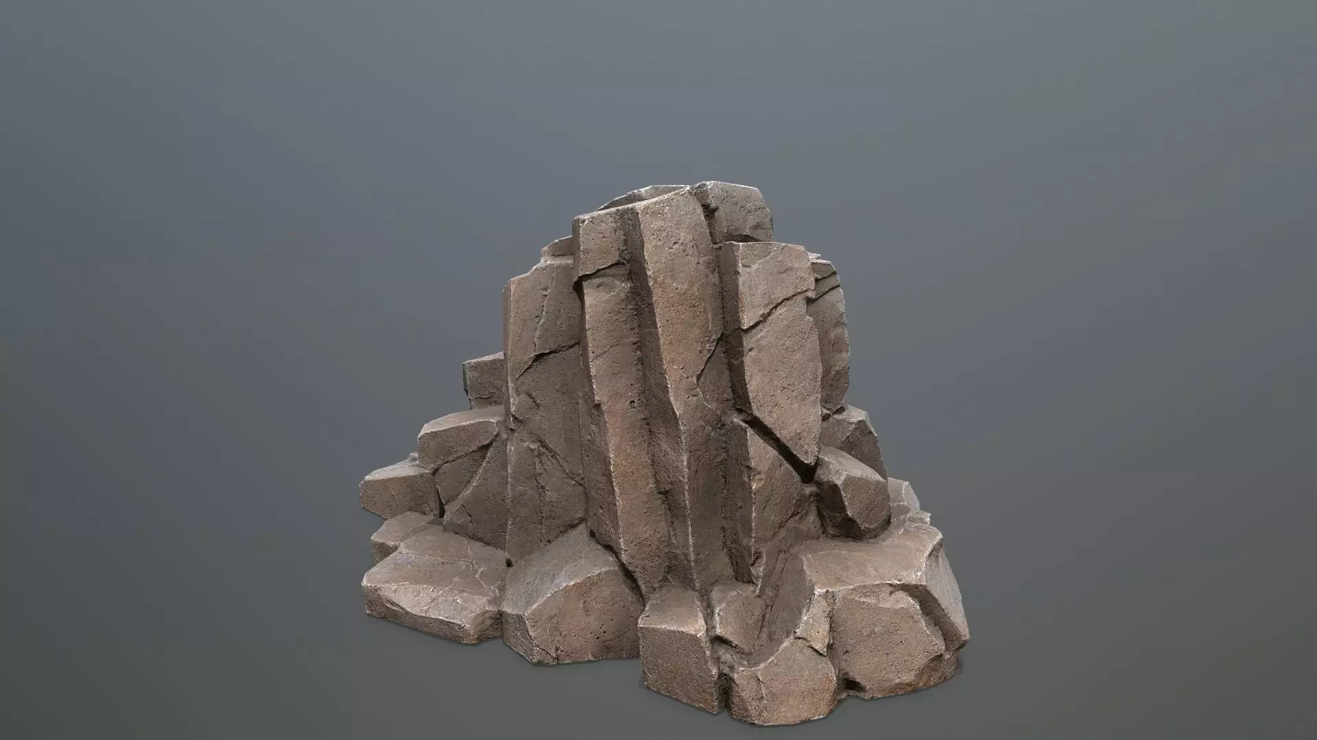 desert rocks  Low-poly 3D model_21