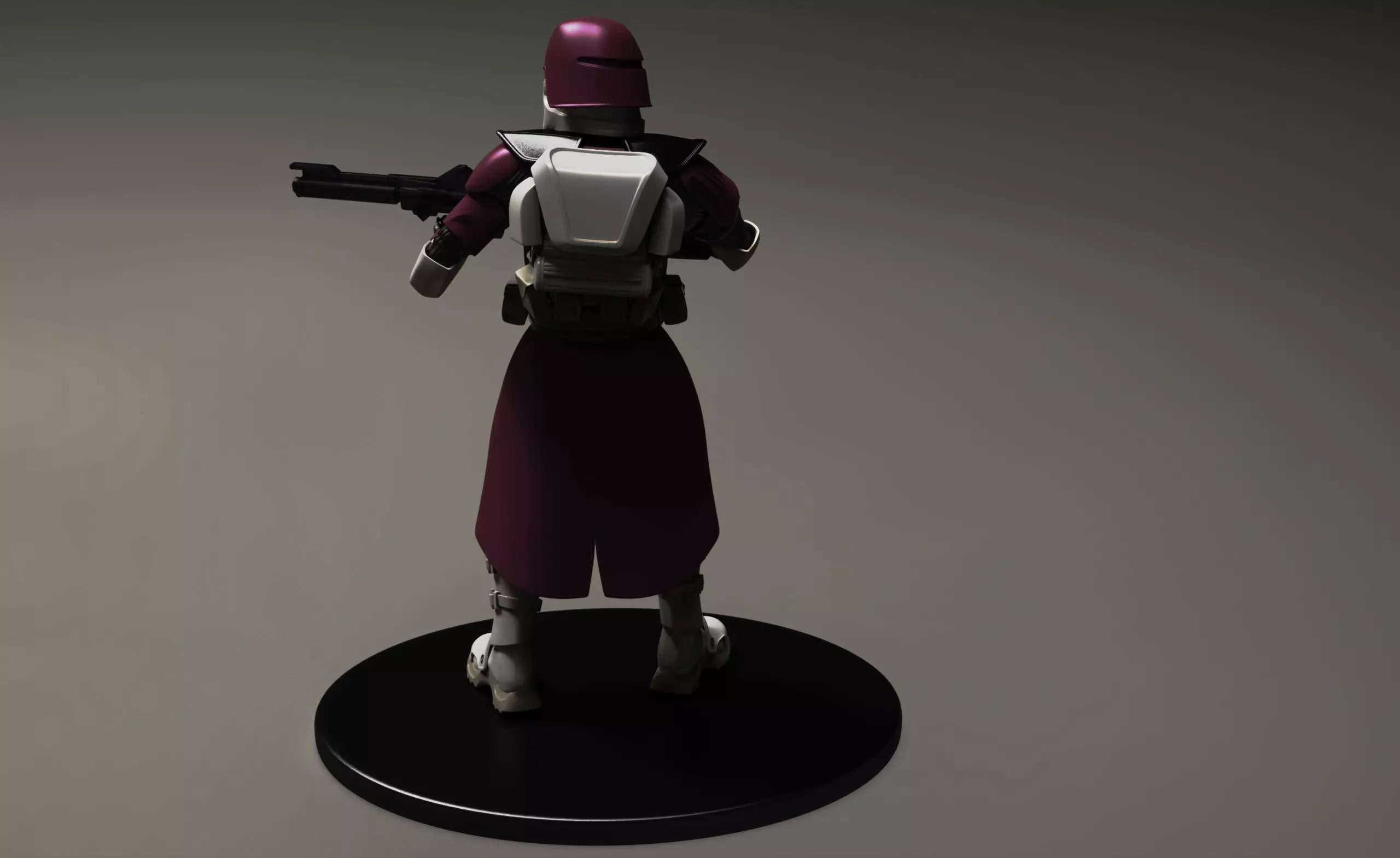 star wars 3d printable clone Galactic Marine Pose 2 3D print model_5